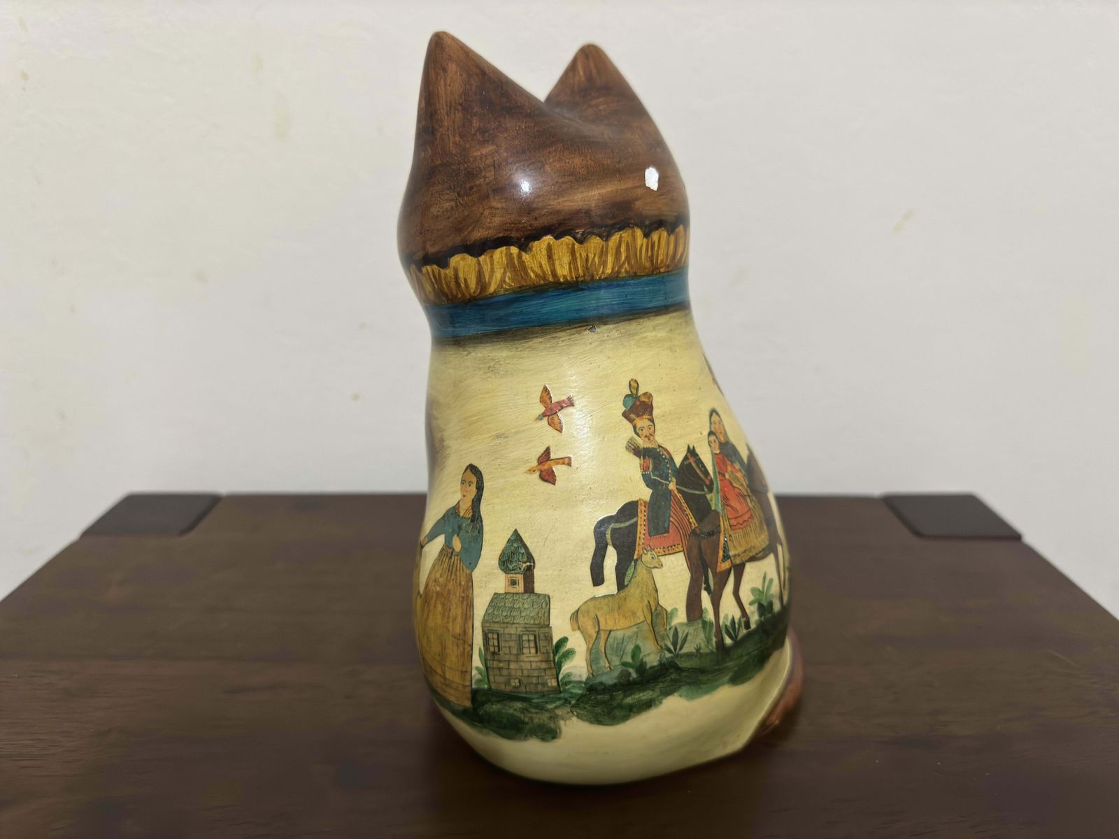 Joan And David De Bethel Papier Mache Cat  1977 photo vinterior