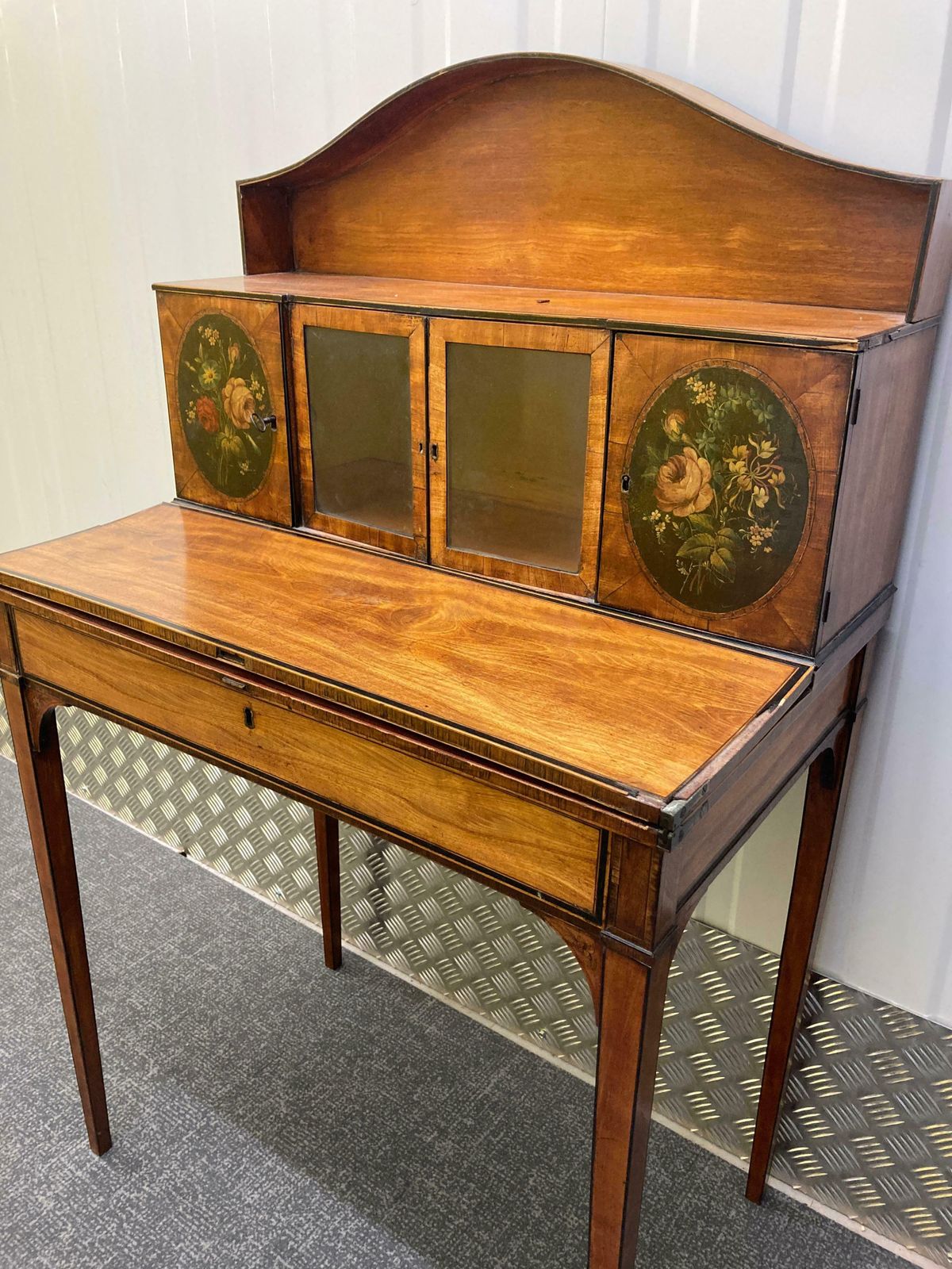 George III Satinwood Bonheur Du Jour photo for sale