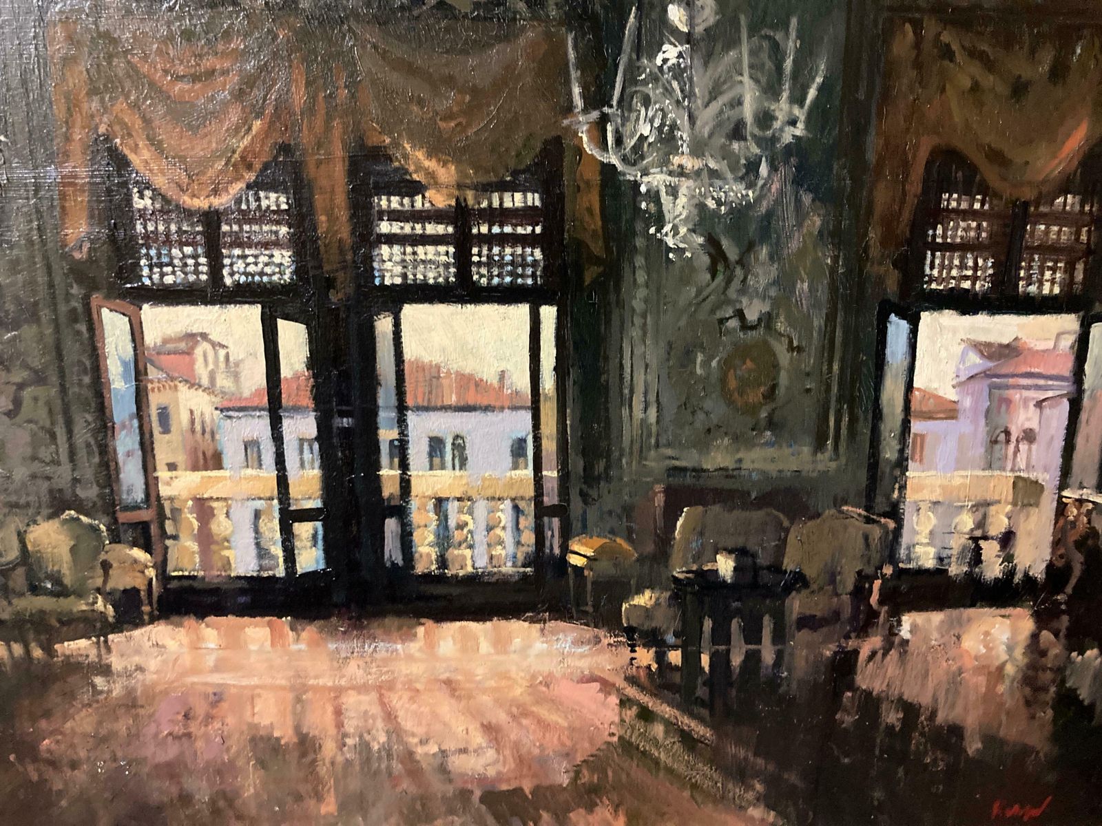 The Salone Grande, Palazzo Barbaro, Afternoon By Peter Kuhfeld (B 1952) photo buy