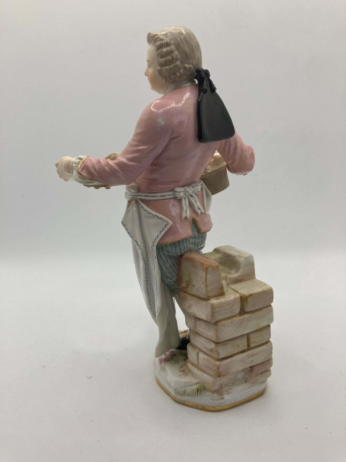 Meissen Mushroom Seller "Pilzverkäufer" With Blue Eyes, Circa 1747 photo Home Decor