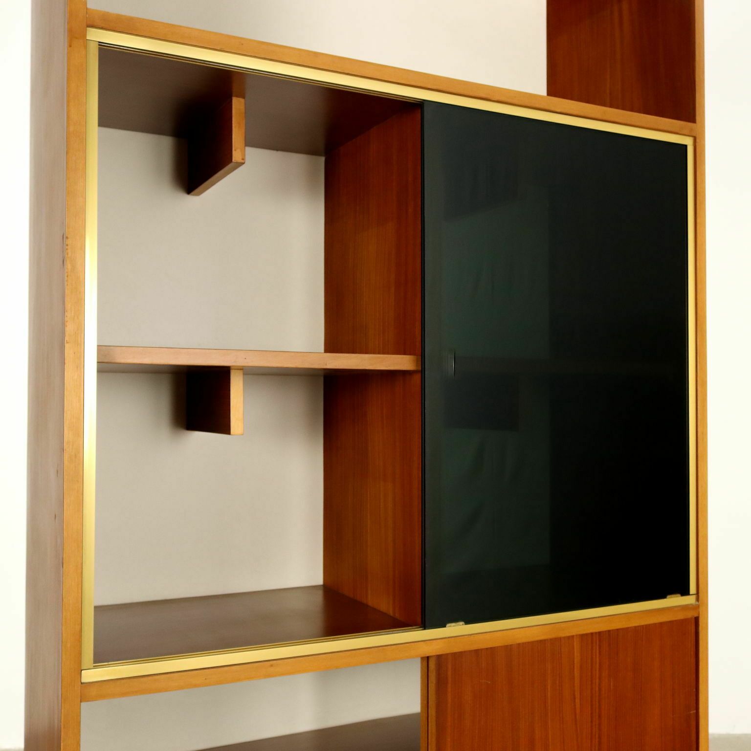 Vintage 1960s Cabinet Aluminium Mahogany Veneer photo Furniture