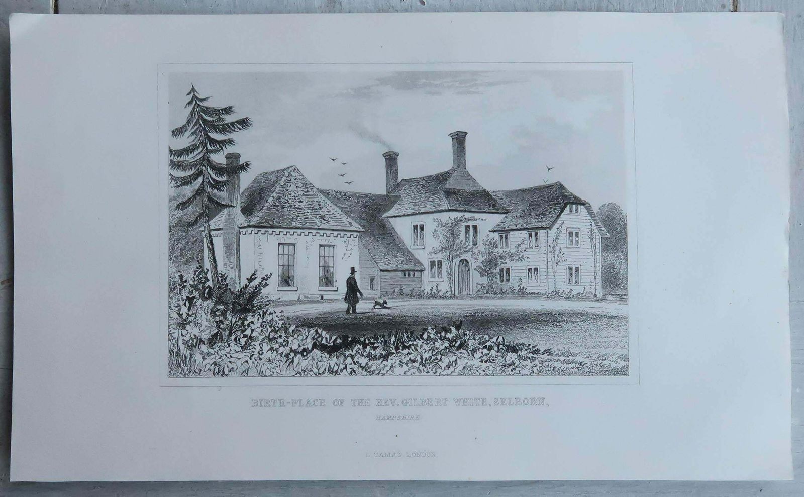 Set Of 18 Antique Prints Of English Country Cottages, Circa 1840 photo vintage