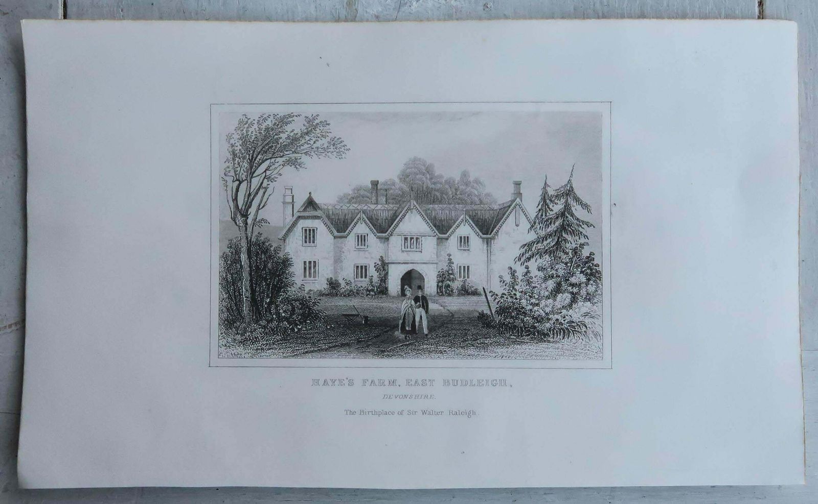 photo vintage Set Of 18 Antique Prints Of English Country Cottages, Circa 1840