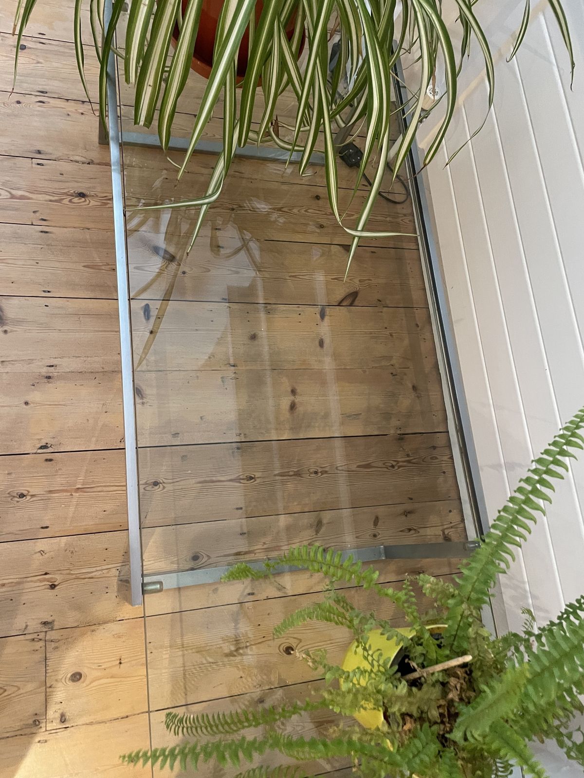 Vintage Glass Coffww Table, Mid 20th Century