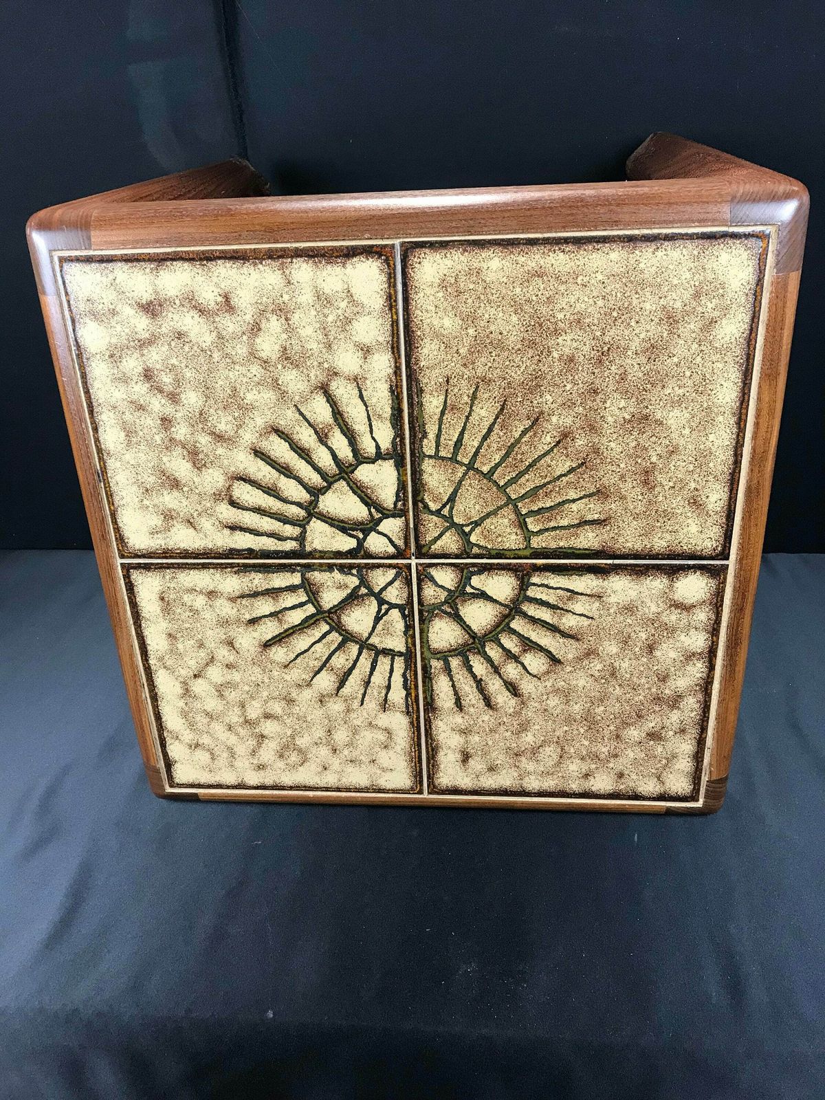 Vintage Tile Top Coffee Table With Danish Styling In Afromosia photo for sale
