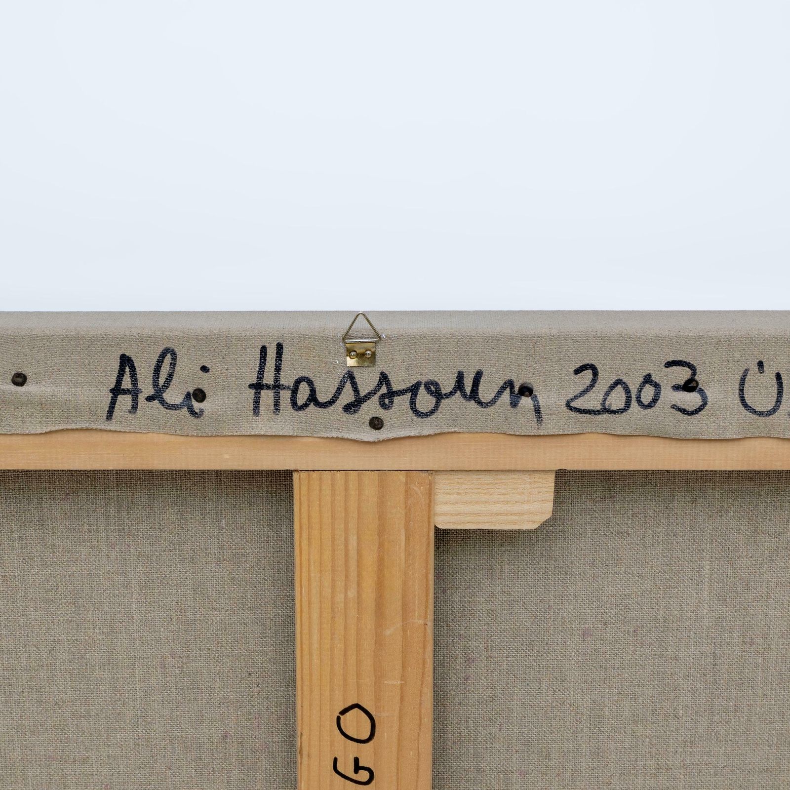 photo furniture Oil On Canvas "Untitled" Unique Work By Ali Hassoun, Year 2003