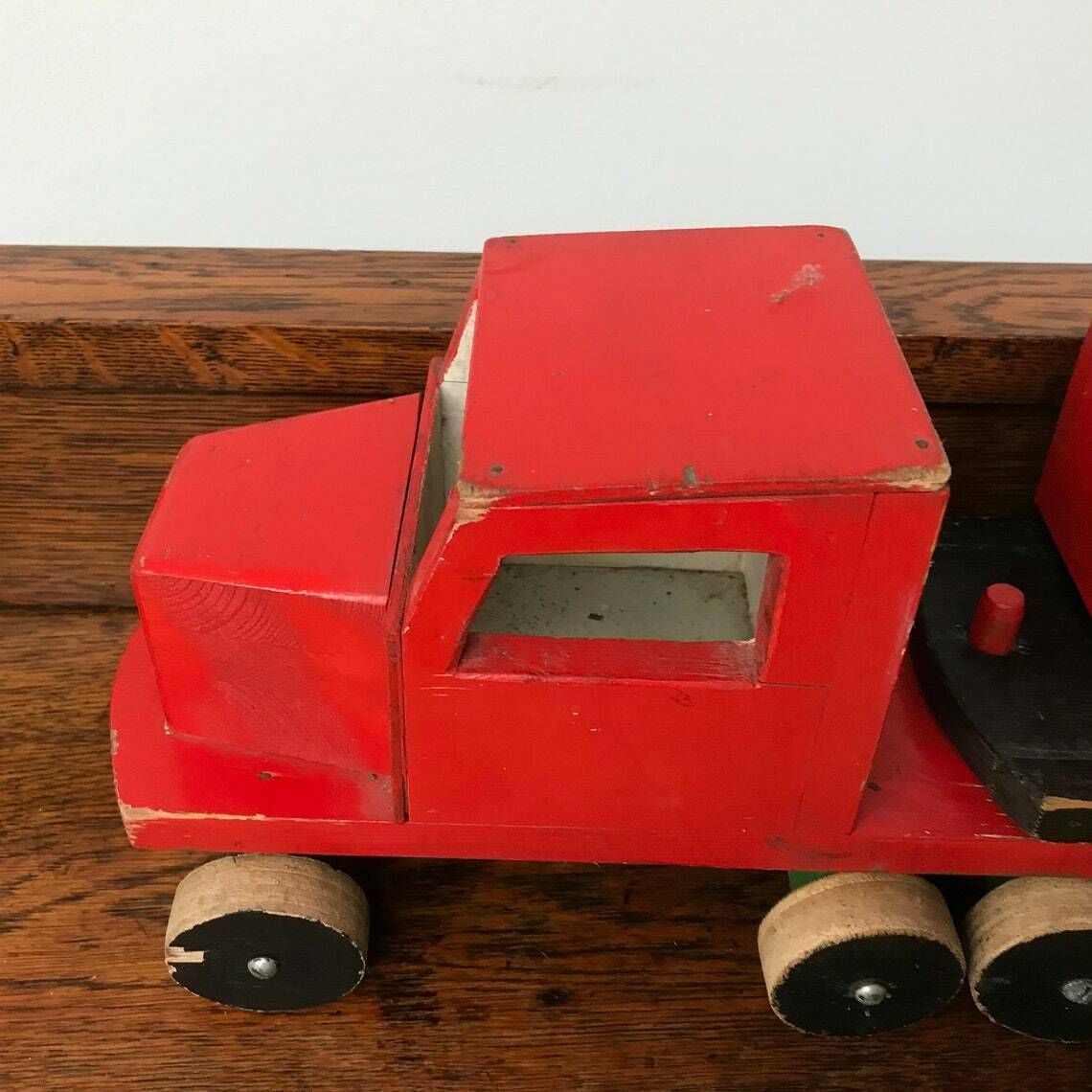Folk Art Shed Made Toy Articulated Tipper Truck From Belgium photo Home Decor