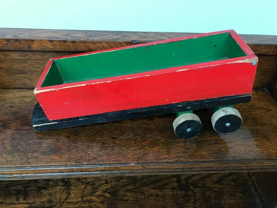 Folk Art Shed Made Toy Articulated Tipper Truck From Belgium photo buy