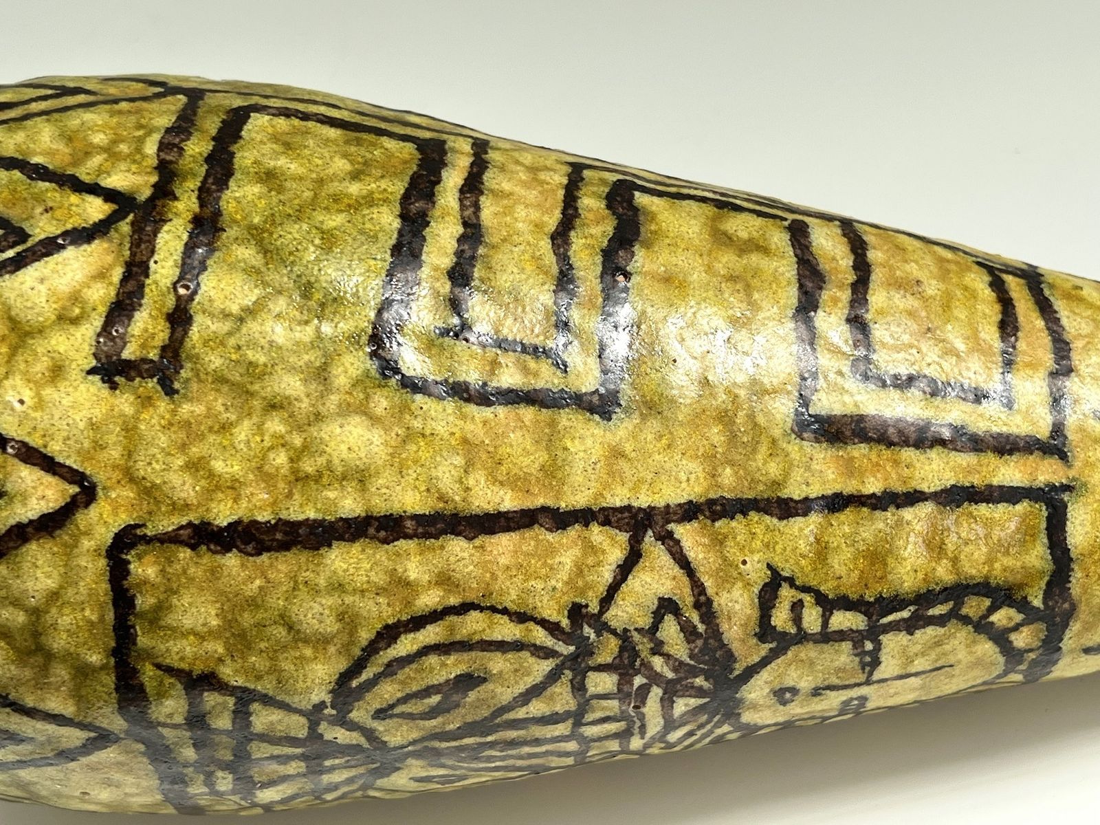 photo vinterior Italian Mid Century Ceramic Vase In Guido Gambone Style, 1950s