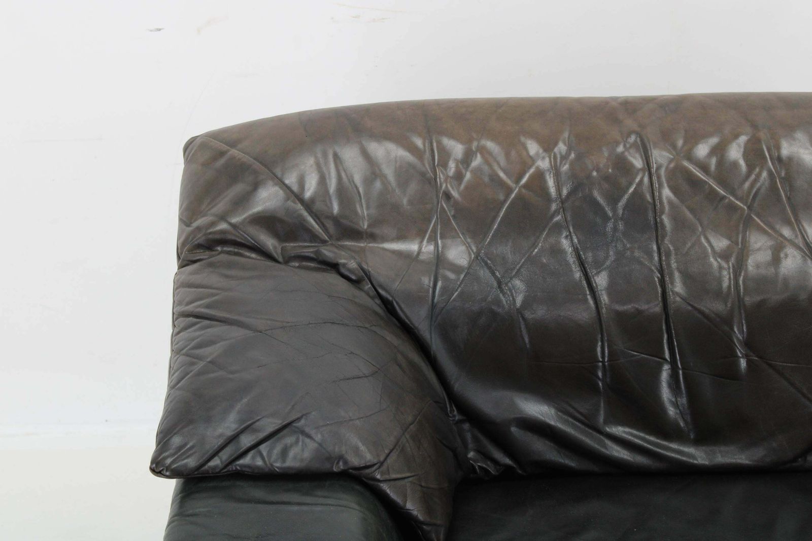 photo for sale 1970s Wiener Werkstätte Brutalist Letaher Adjustable Armchair