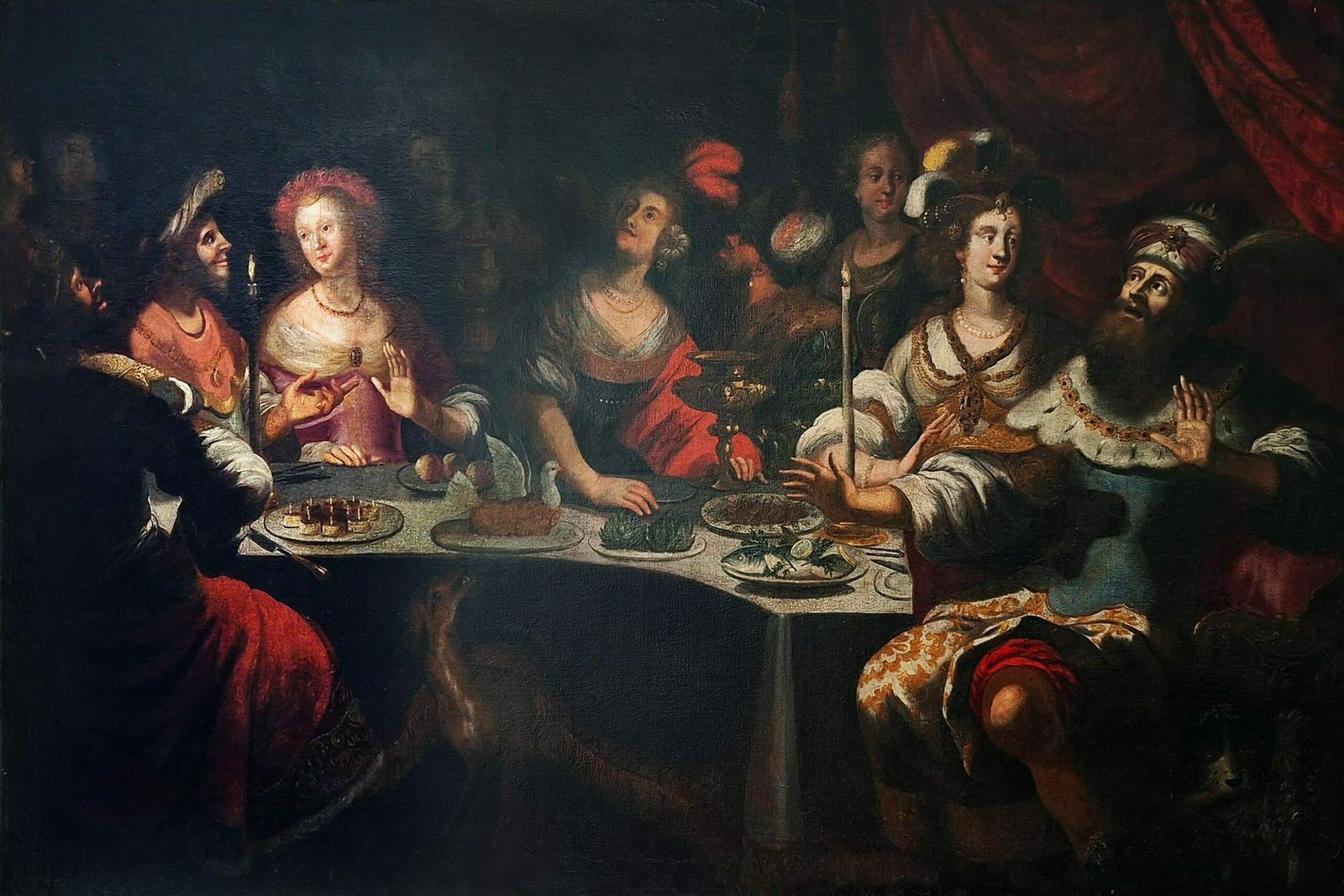 The Banquet Of King Balthasar  By Bartholomäus Strobel The Younger