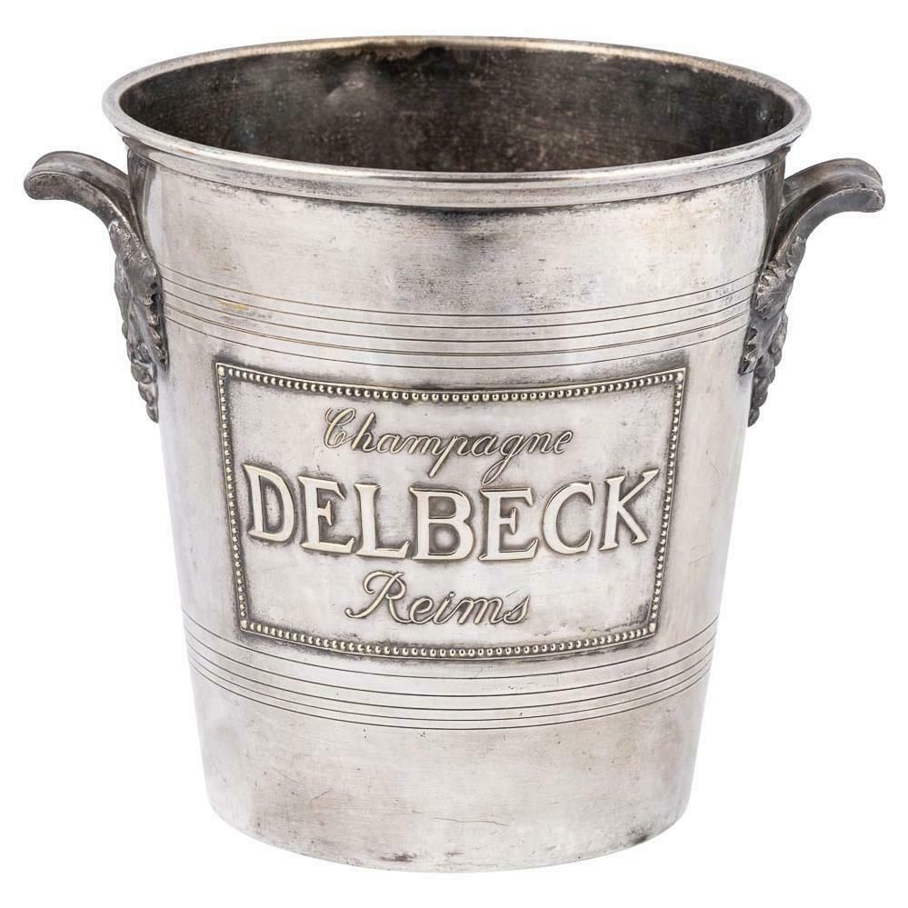 Vintage 20thc French Silver Plated Delbeck Reims Champagne / Wine Cooler C.1930