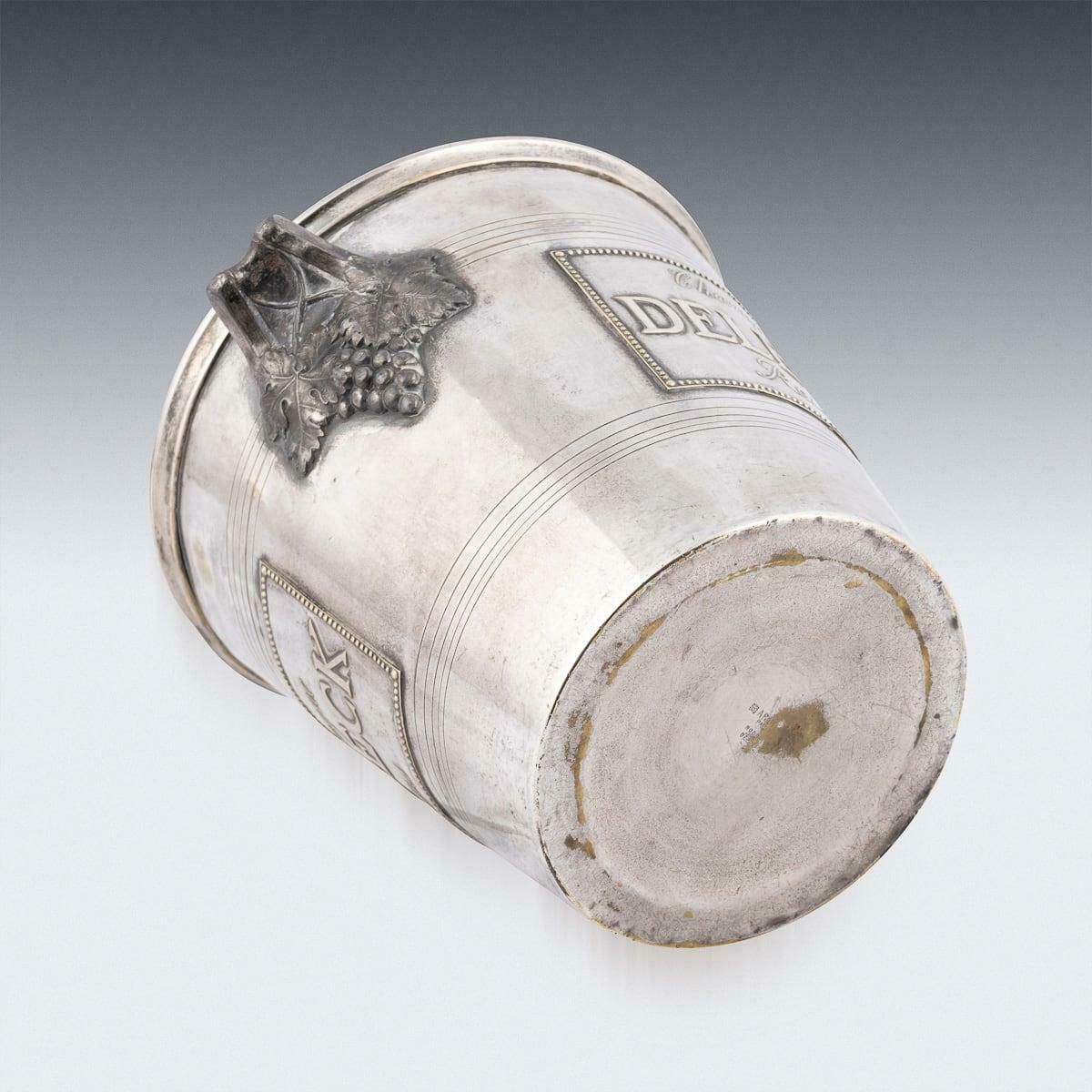 Vintage 20thc French Silver Plated Delbeck Reims Champagne / Wine Cooler C.1930 photo buy