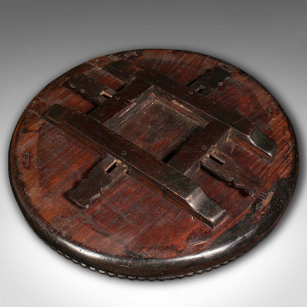 Furniture Antique Campaign Torchere, English, Side Table, Planter Stand, William IV, 1835 photo