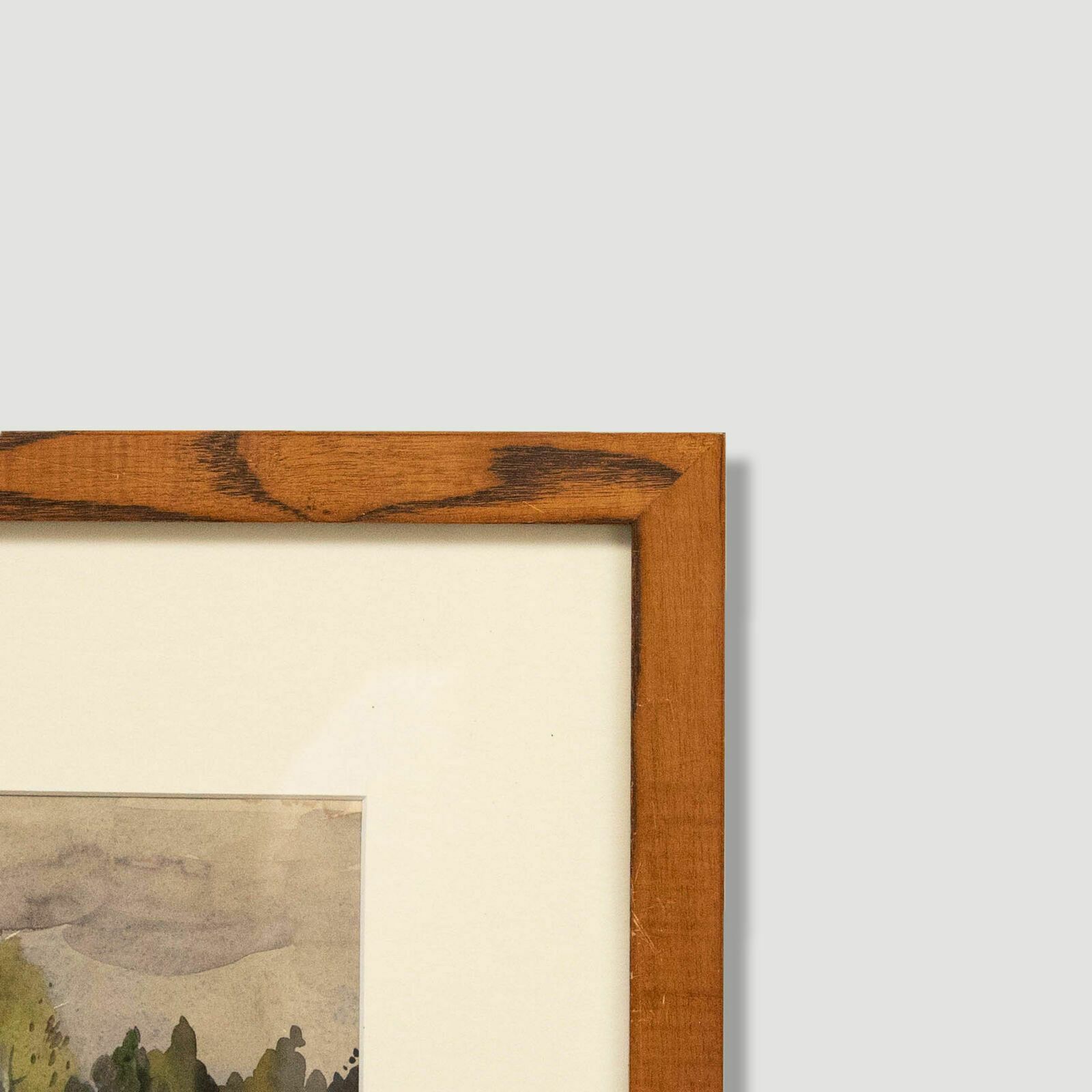 Russian School 20th Century Watercolour Path To The Woods photo Art