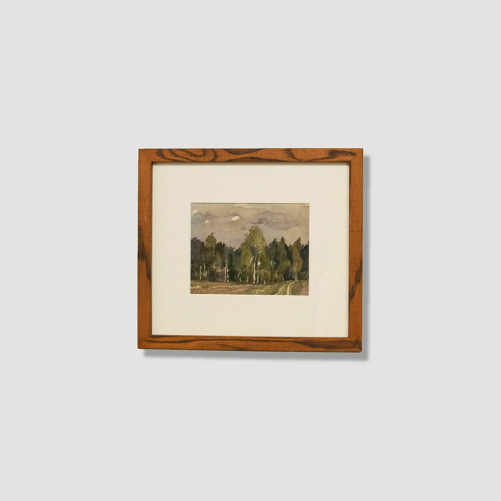 Russian School 20th Century Watercolour Path To The Woods photo 88.0