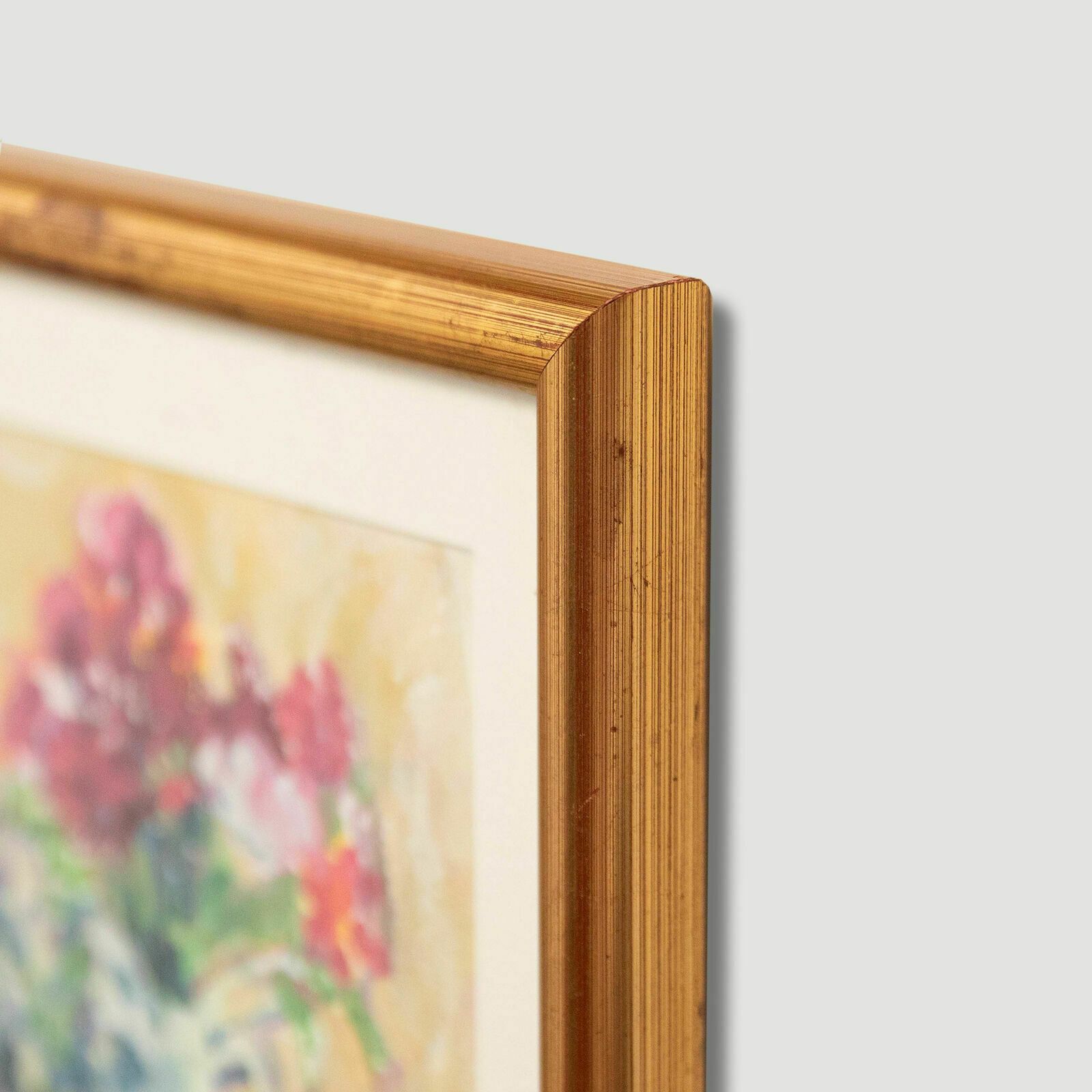 Rose Hughes Framed Contemporary Oil, Coffee Table Flowers photo 88.0