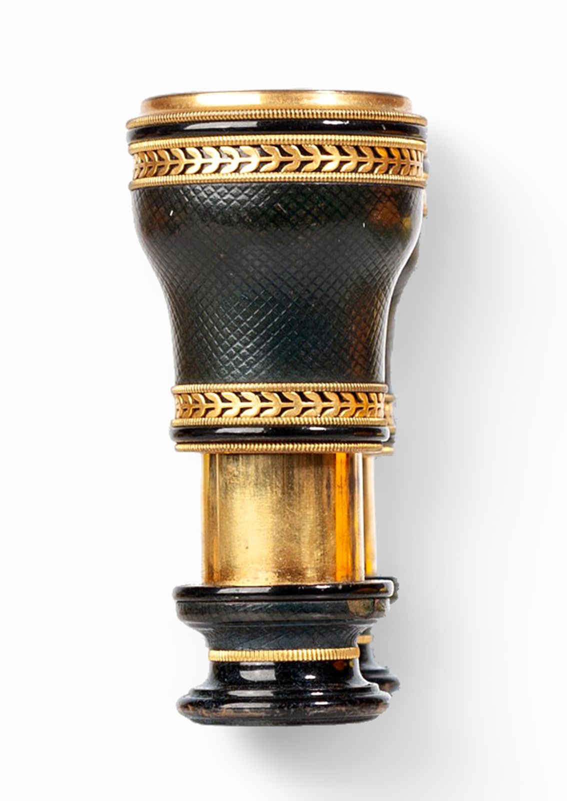 1910s Art Nouveau Lemaire Like Gilt Brass Expandable Sportier Binoculars/Opera Glasses With Leather Case, France photo vintage