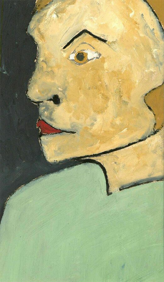 Ben Carrivick Contemporary Oil, Woman In Green