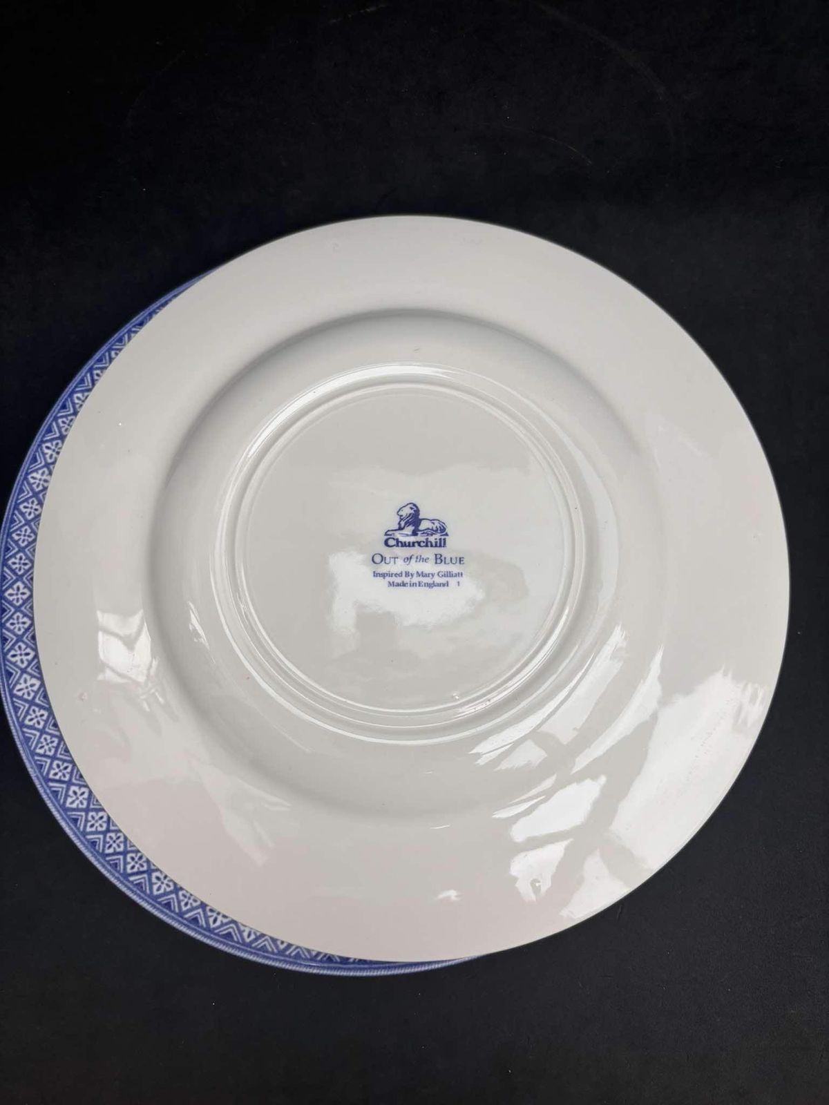 Set Of 4 Churchill Out Of The Blue Entremets Cheese Dessert Salad Plates Blue And White Table Decor English Gift photo buy