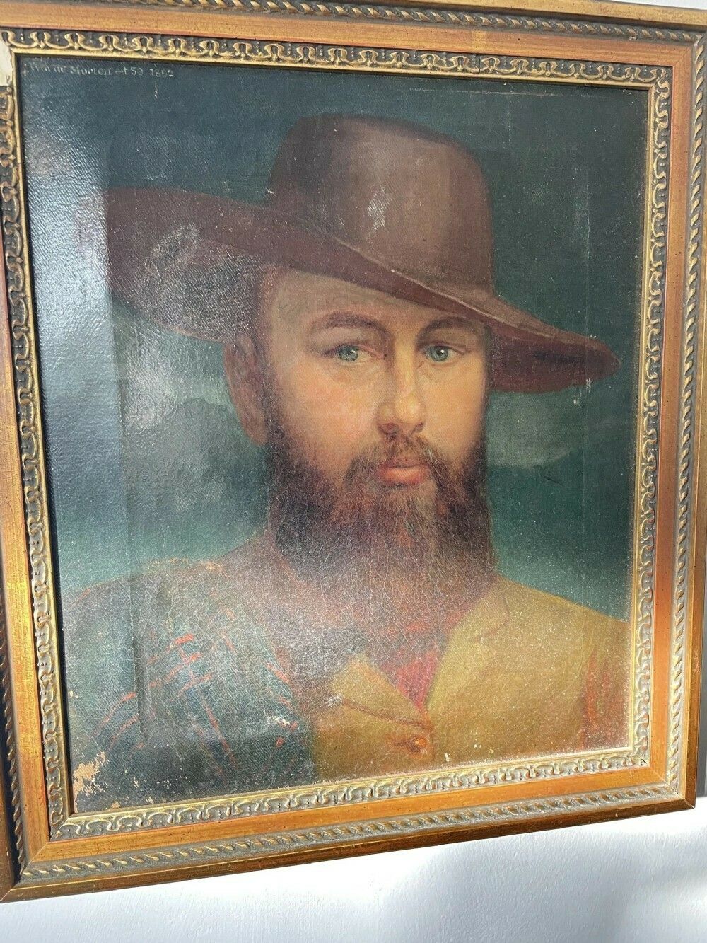 19th Century Portrait Painting Of William Morton Civil Engineer