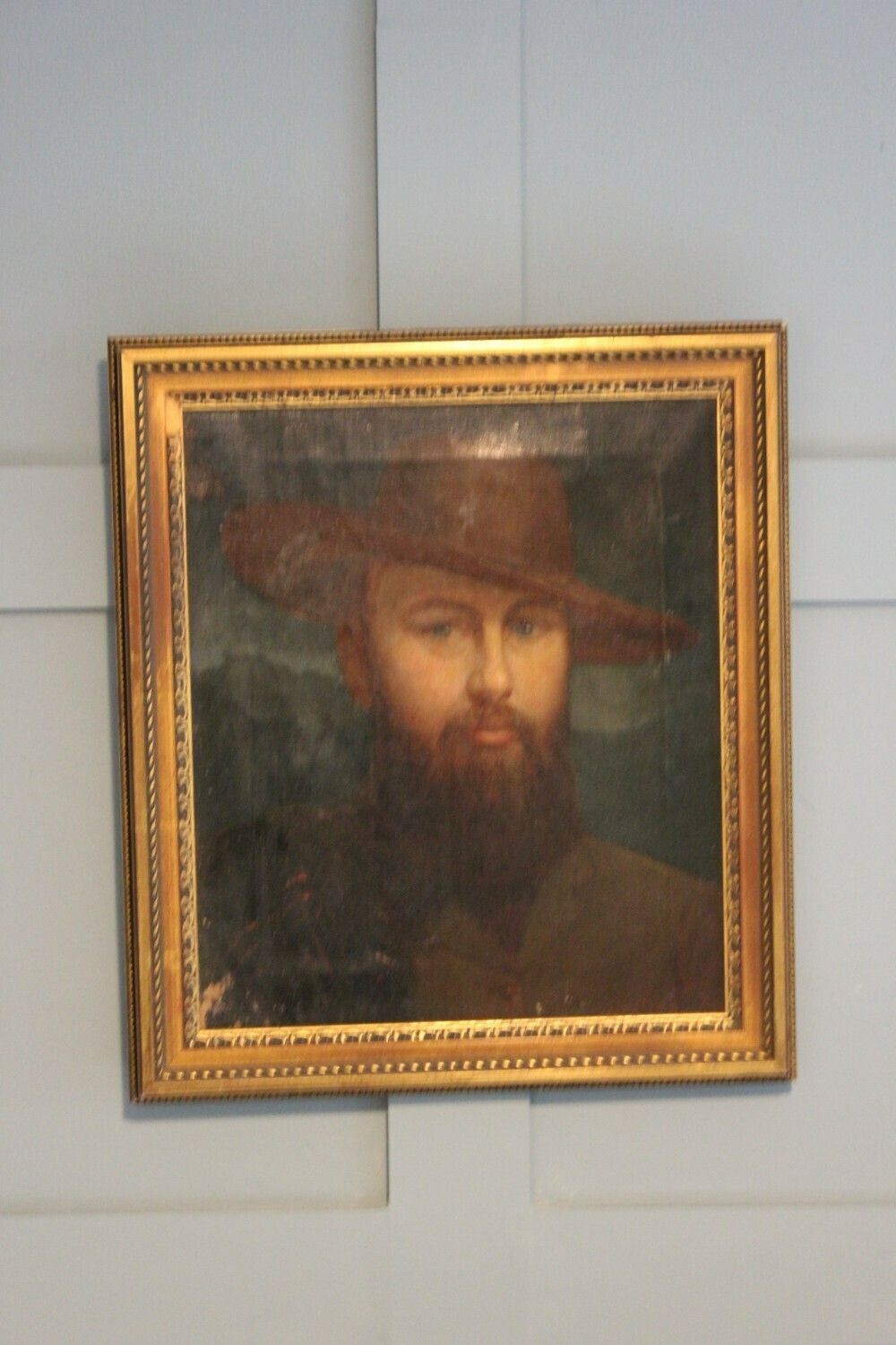 19th Century Portrait Painting Of William Morton Civil Engineer photo furniture