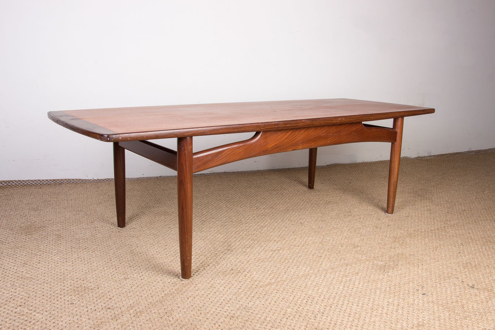 Table basse danoise en teck He Mobler, 1960 photo vintage