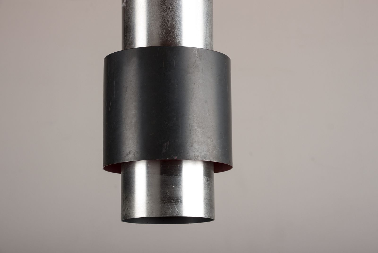 Large Danish Aluminum Pendant Light, Zénith Model By Jo Hammerborg For Fog & Mørup 1960. photo furniture