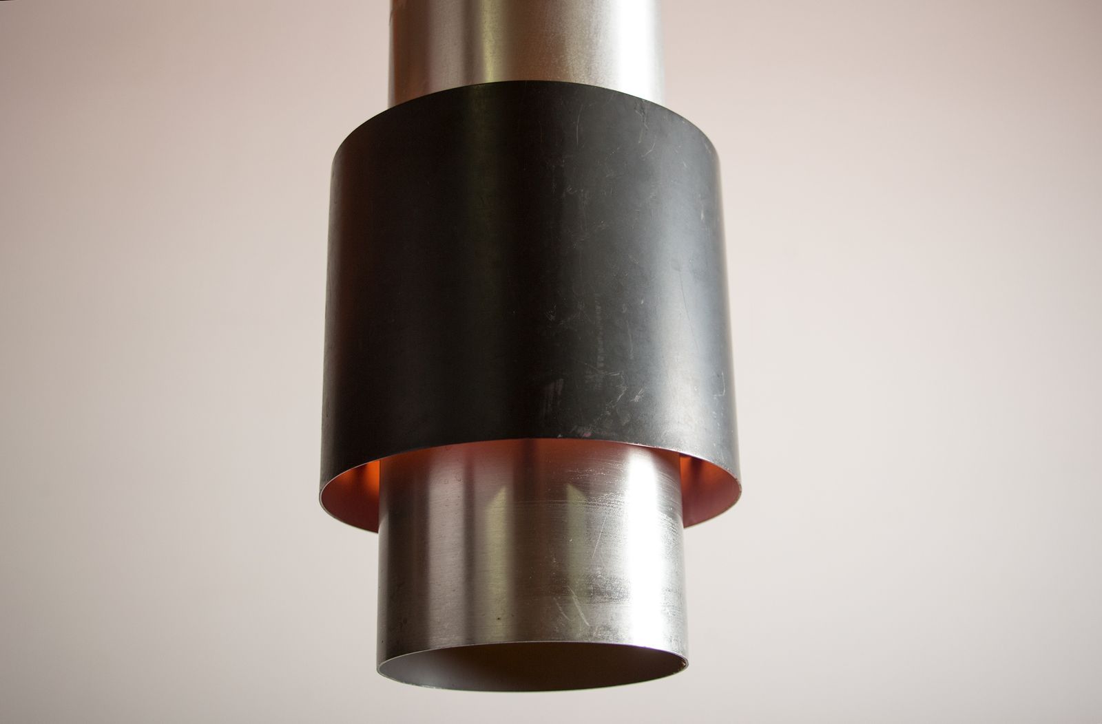 Grande suspension danoise en aluminium, modèle Zénith par Jo Hammerborg pour Fog & Mørup, 1960. photo 550.0