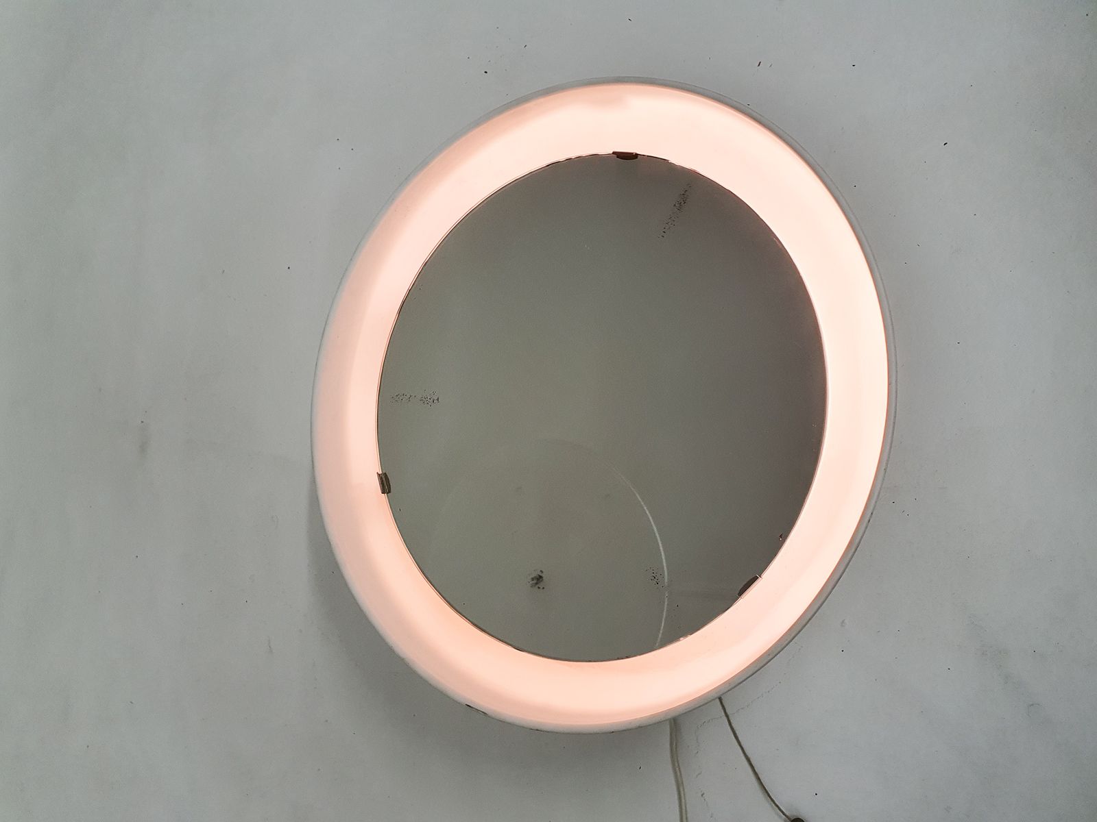 Poul Henningsen For Louis Poulsen Mirror With Back Light, Denmark 1960's photo Home Decor