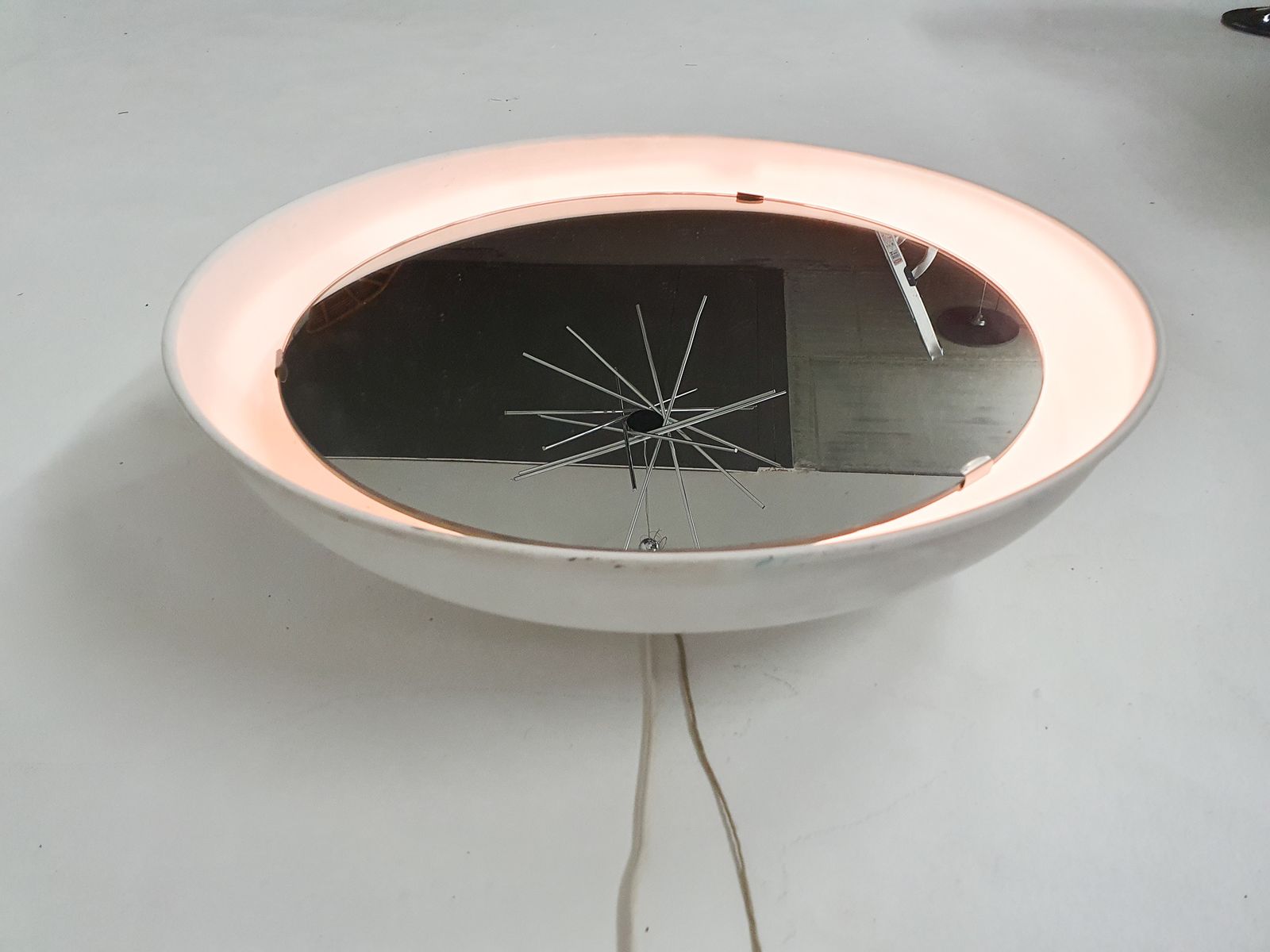 Poul Henningsen For Louis Poulsen Mirror With Back Light, Denmark 1960's photo 377.0