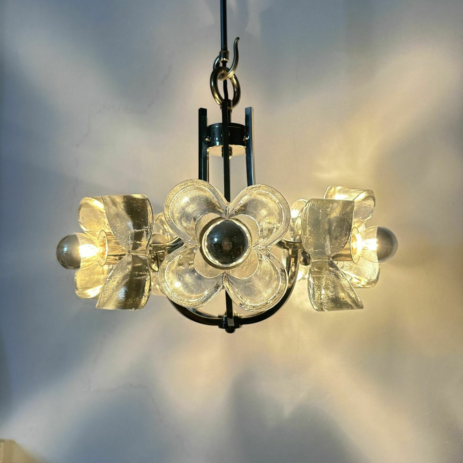 Sische Leuchten Hanging Lamp Chandelier , 1970s photo for sale