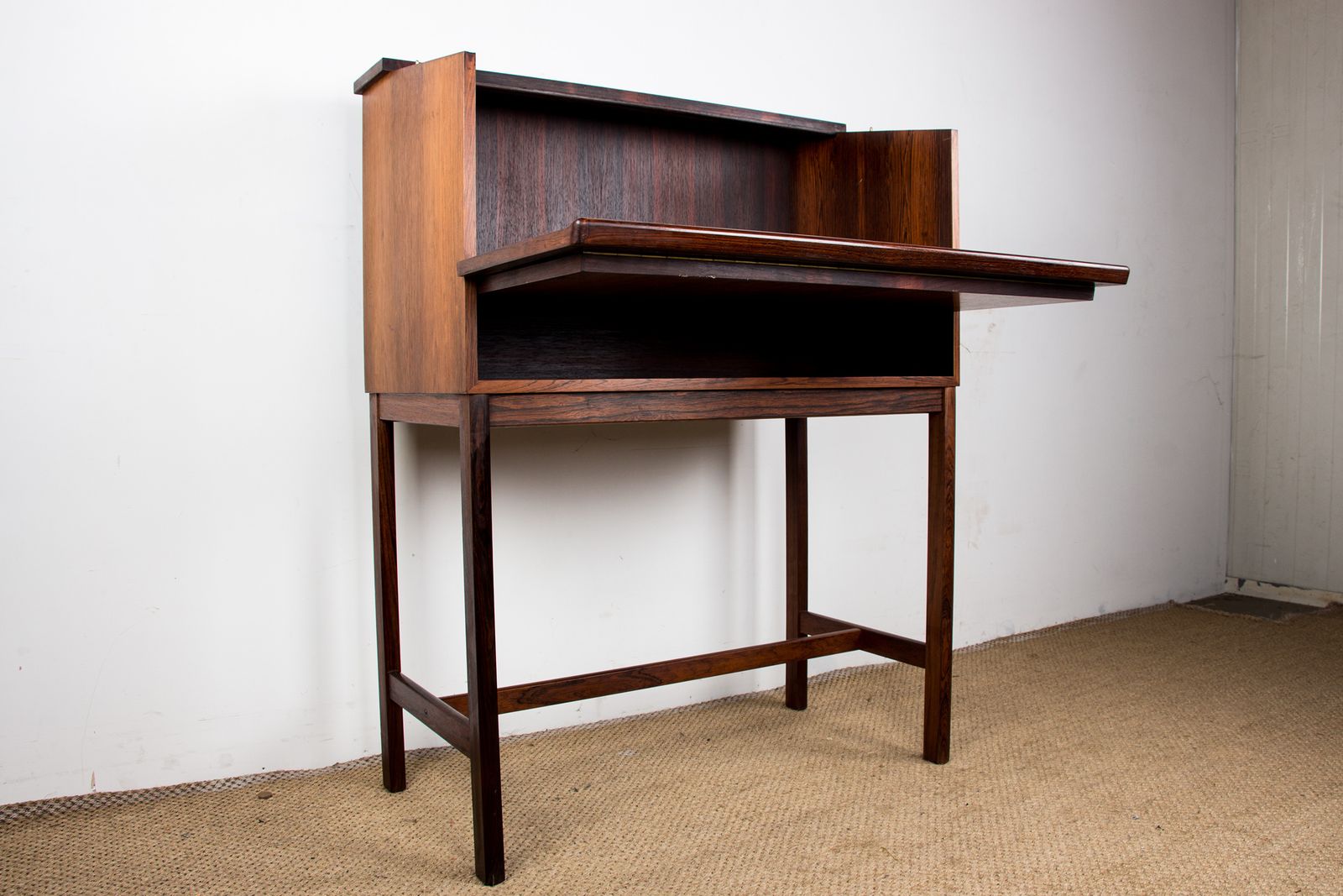 Scriban servant de bar et de secrétaire en palissandre et Formica, par Hans Olsen pour Cs Mobler, 1960