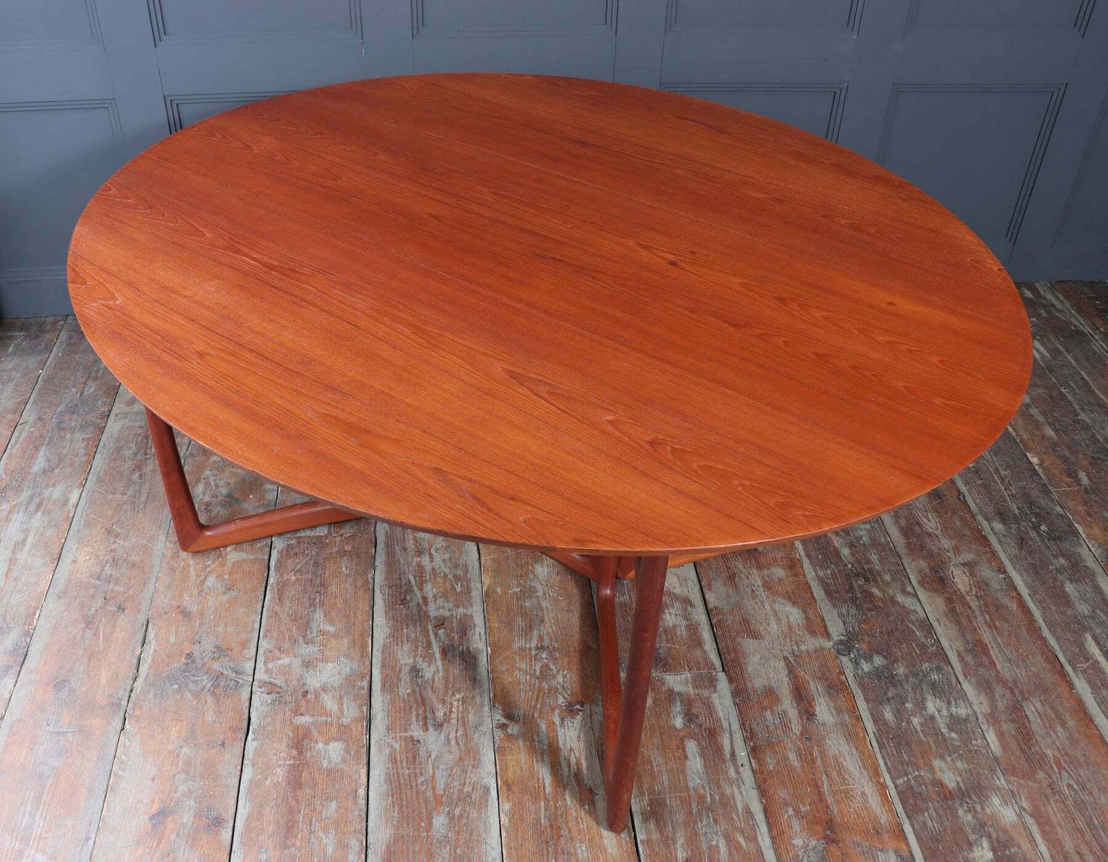 Teak Gateleg Dining Table By Hvidt & Mølgaard Nielsen For France & Son photo vintage