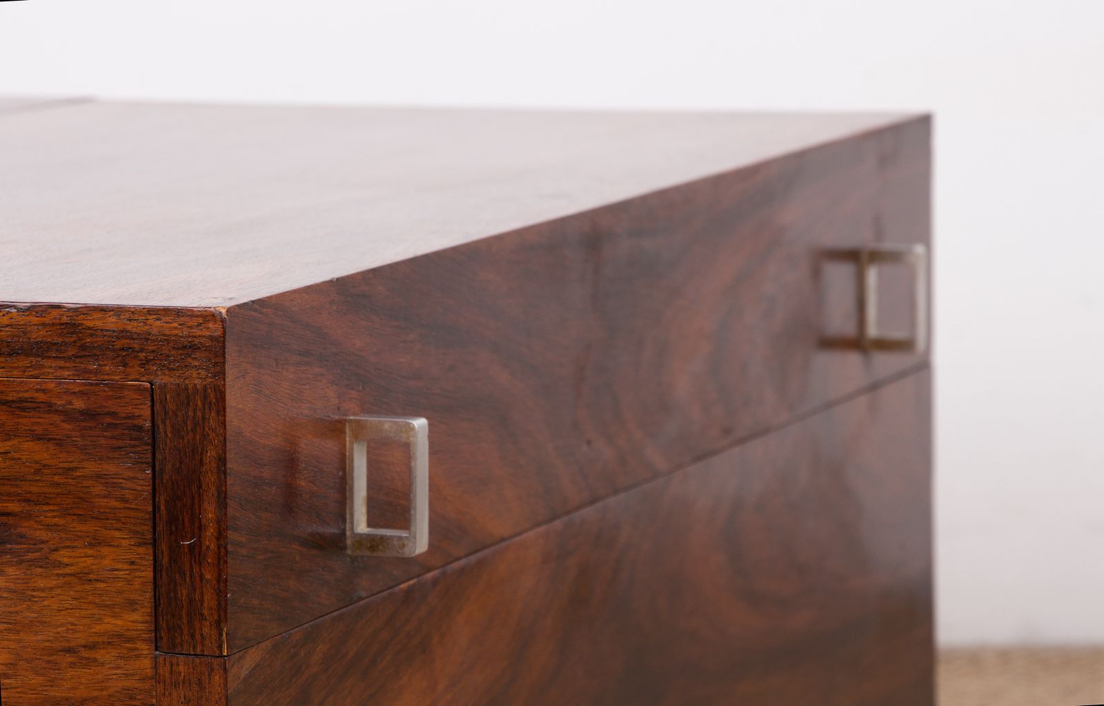 photo furniture Danish Rosewood Rolling Coffee Table, Chest, 1960s.