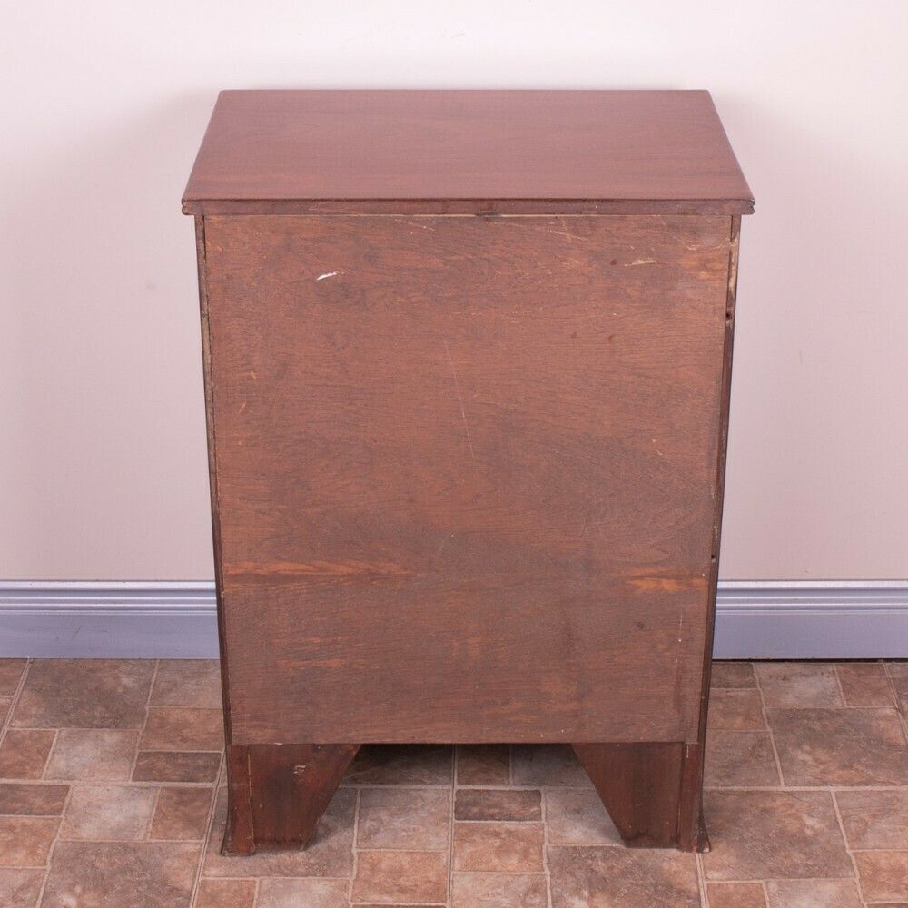 Furniture Narrow Mahogany Four Drawer Chest Of Drawers photo