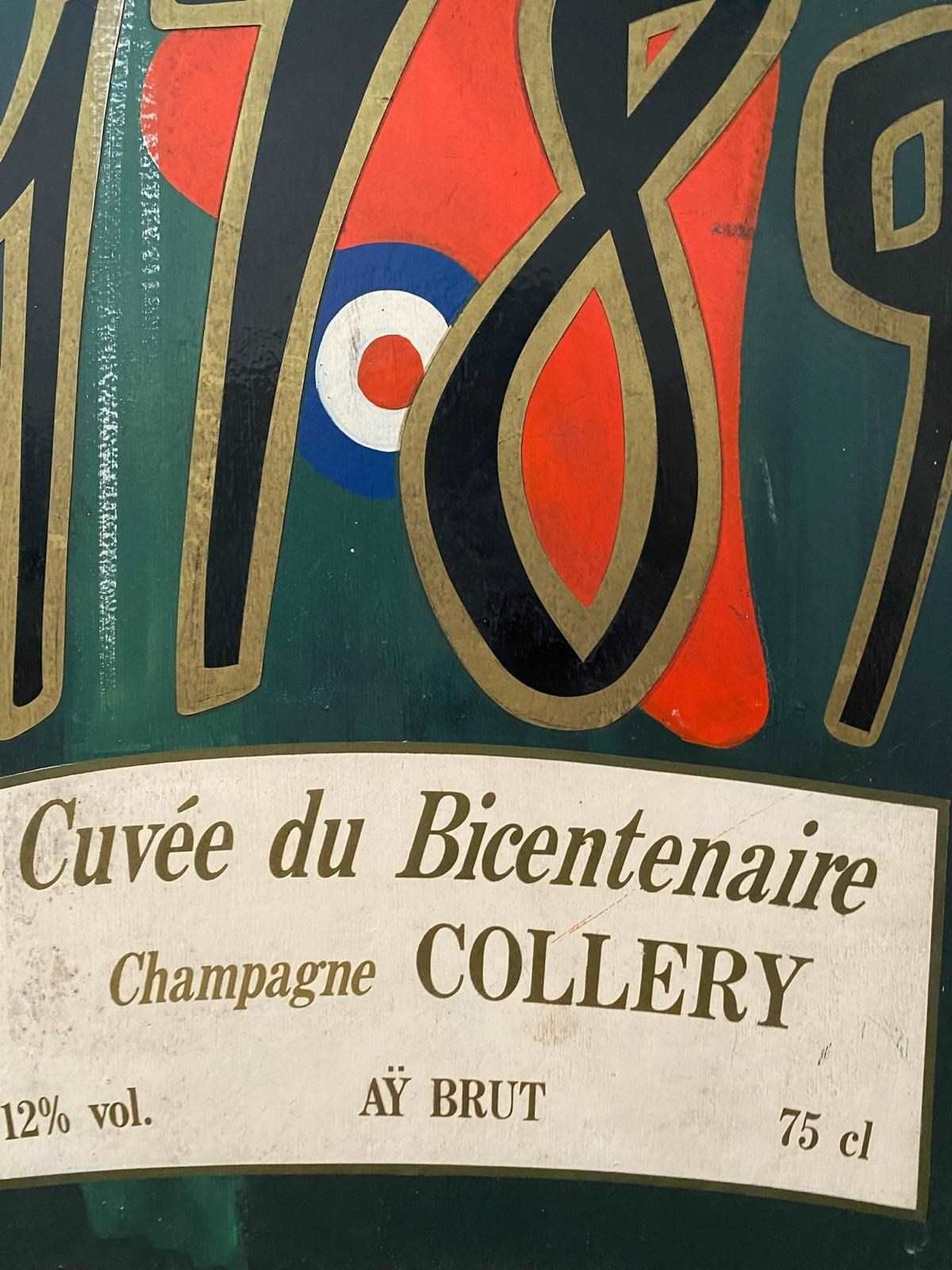 Vintage French Hand Painted Colliery Advertising Sign photo vinterior