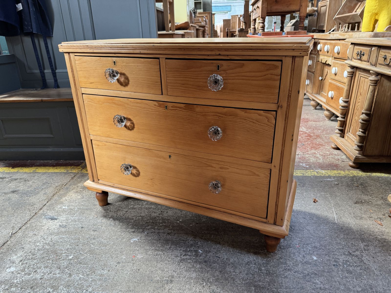 A Lovely 2 Over 2 English Chest Of Drawers photo furniture