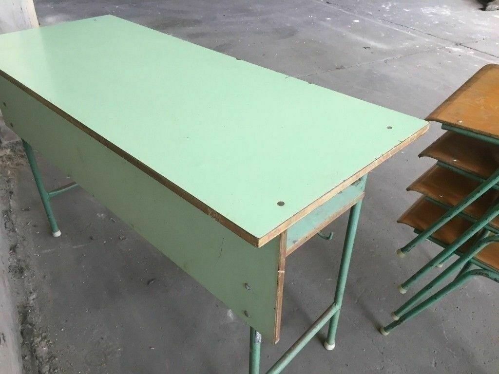 Vintage Iconic School Table, Statement Furniture, Side Display Desk