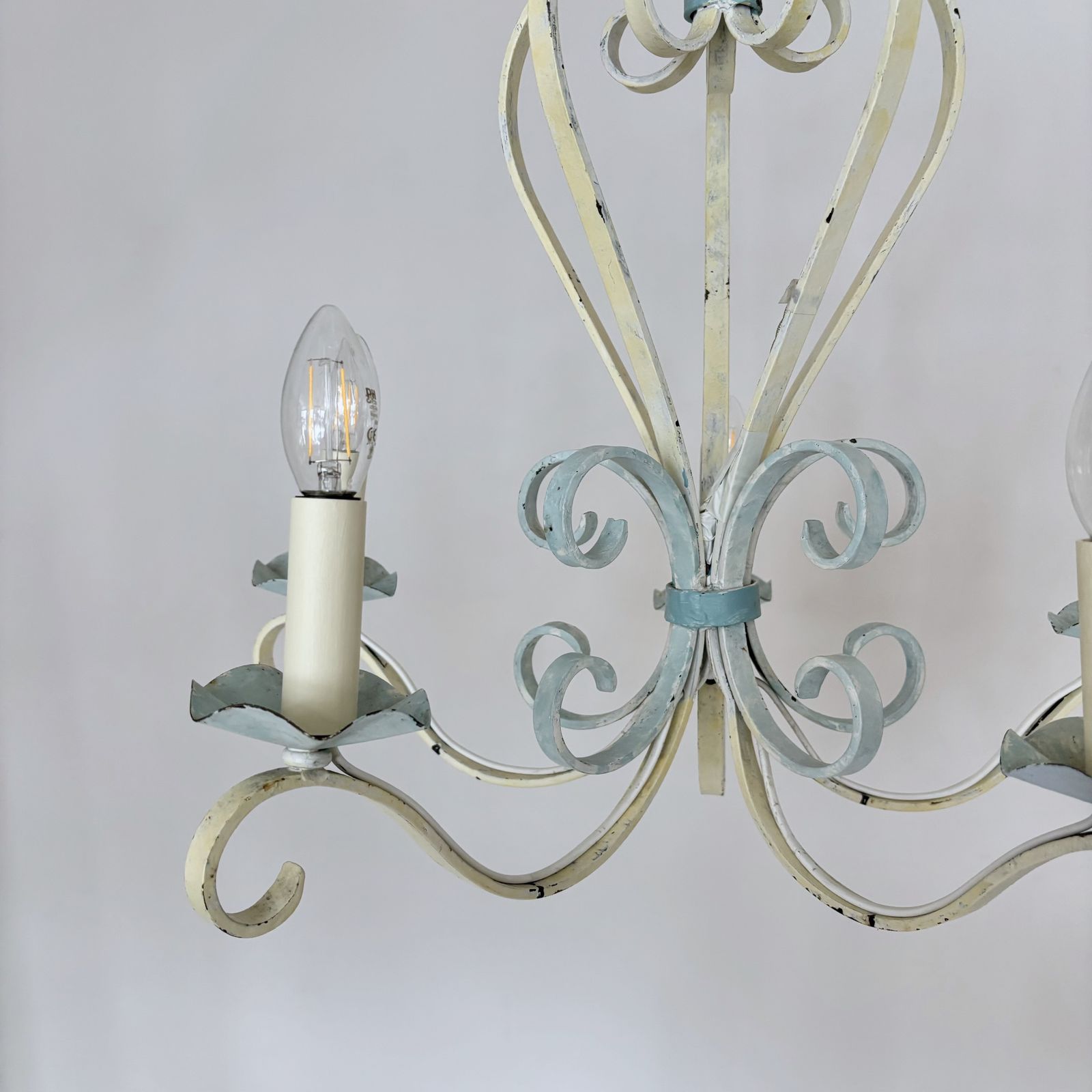 Painted Wrought Iron Chandelier photo buy