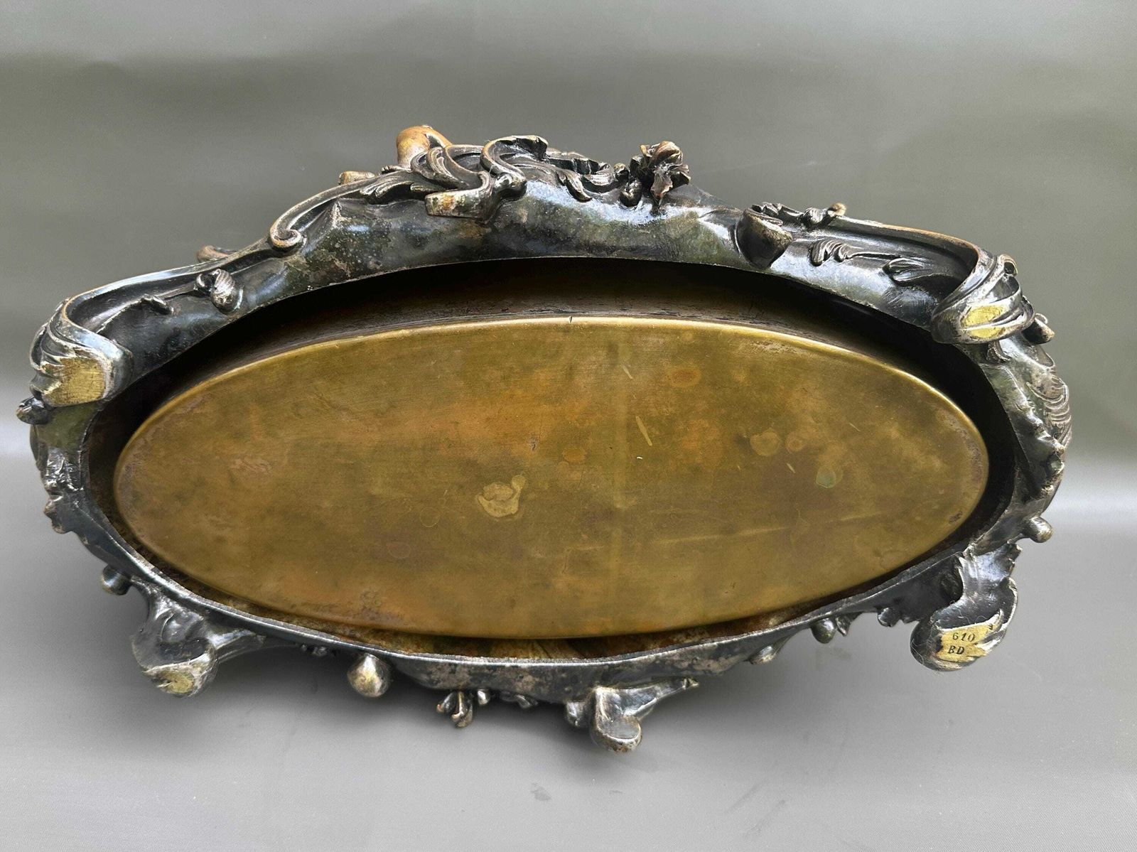 photo furniture 19th French Gilded Bronze Planter Centerpiece Louis XV, Antique Decor