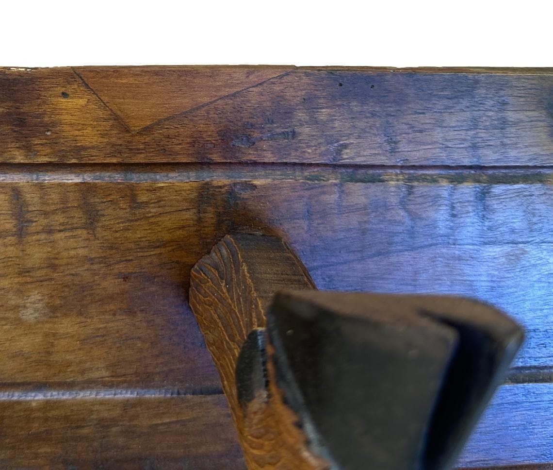 photo for sale Antique Carved Coat Rack Chamois Black Forest Sulfide Eyes