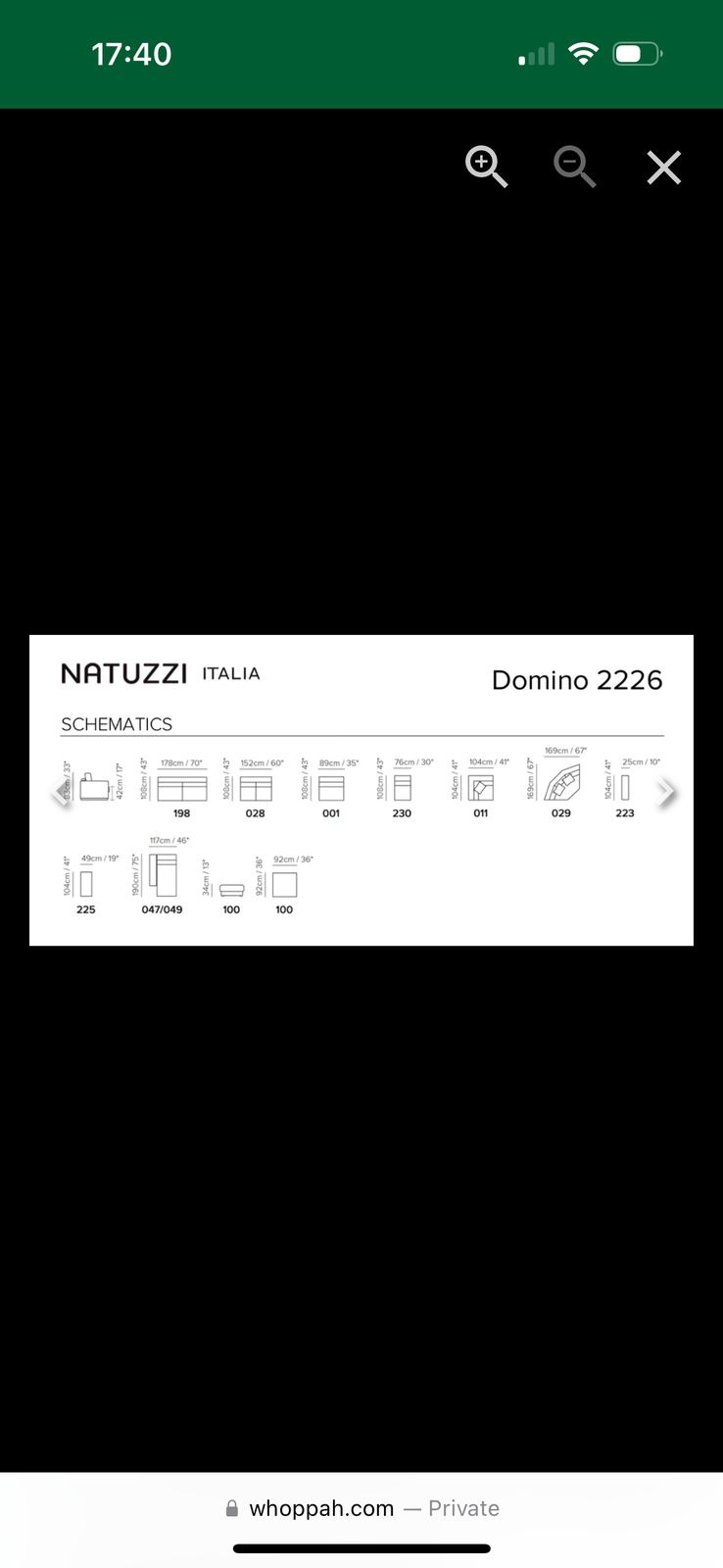 Natuzzi Domino 2226 Black Corner Sofa And Footstool photo Furniture