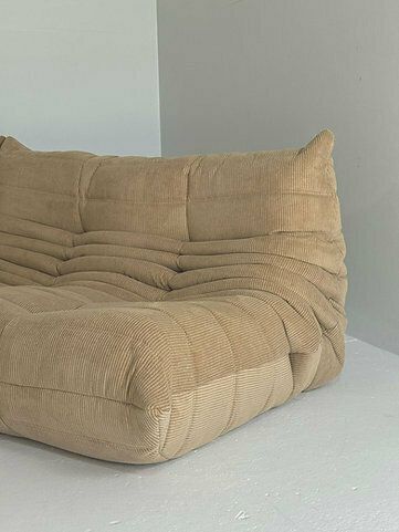 Brown Corduroy Ligne Roset Togo Livingroom Set photo Furniture