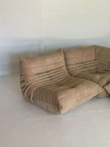 Brown Corduroy Ligne Roset Togo Livingroom Set photo vinterior
