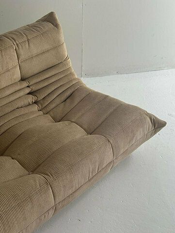 photo for sale Brown Corduroy Ligne Roset Togo Livingroom Set