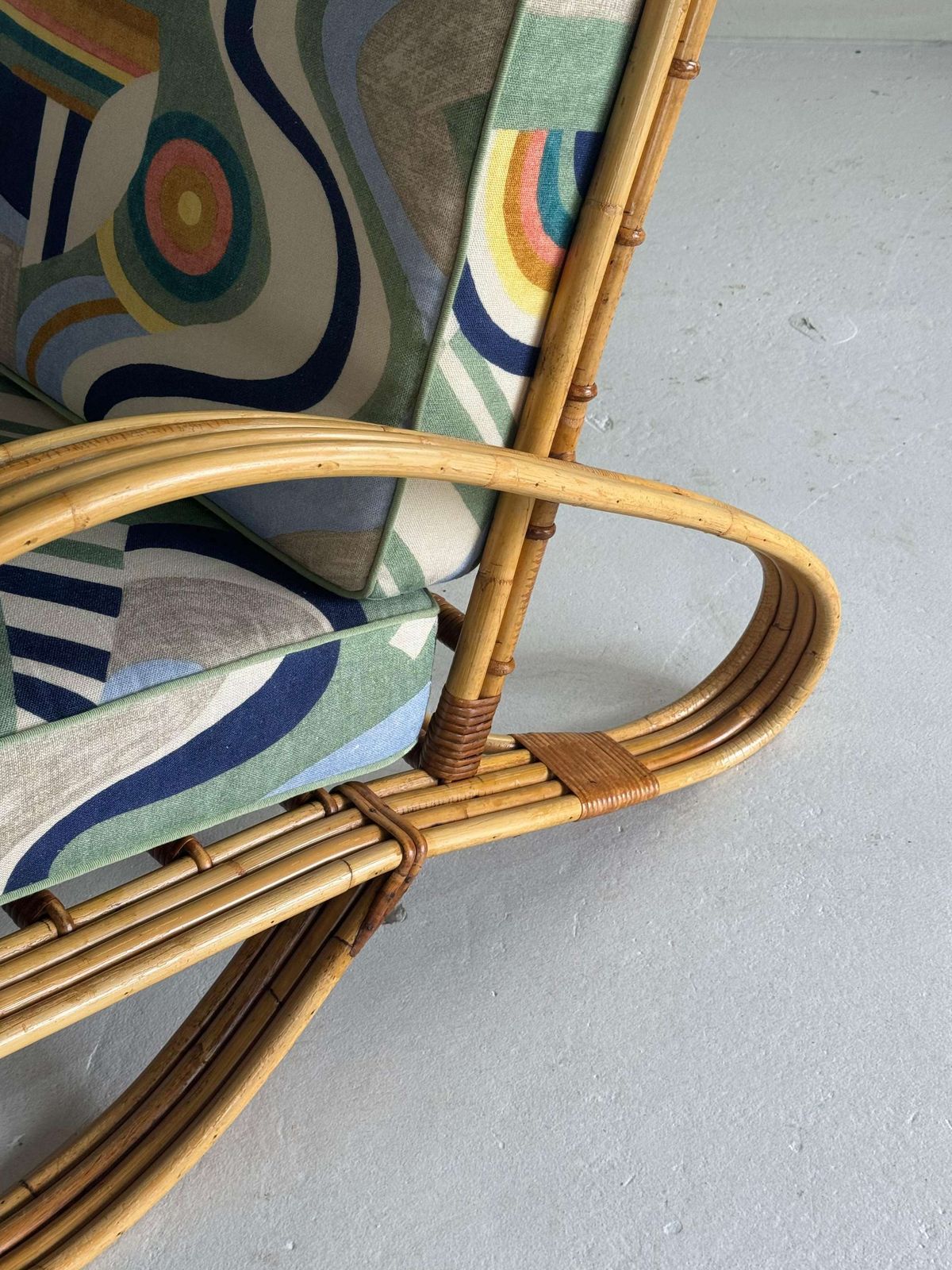 photo buy Exclusive Pair Of Bamboo Rattan Lounge Chairs