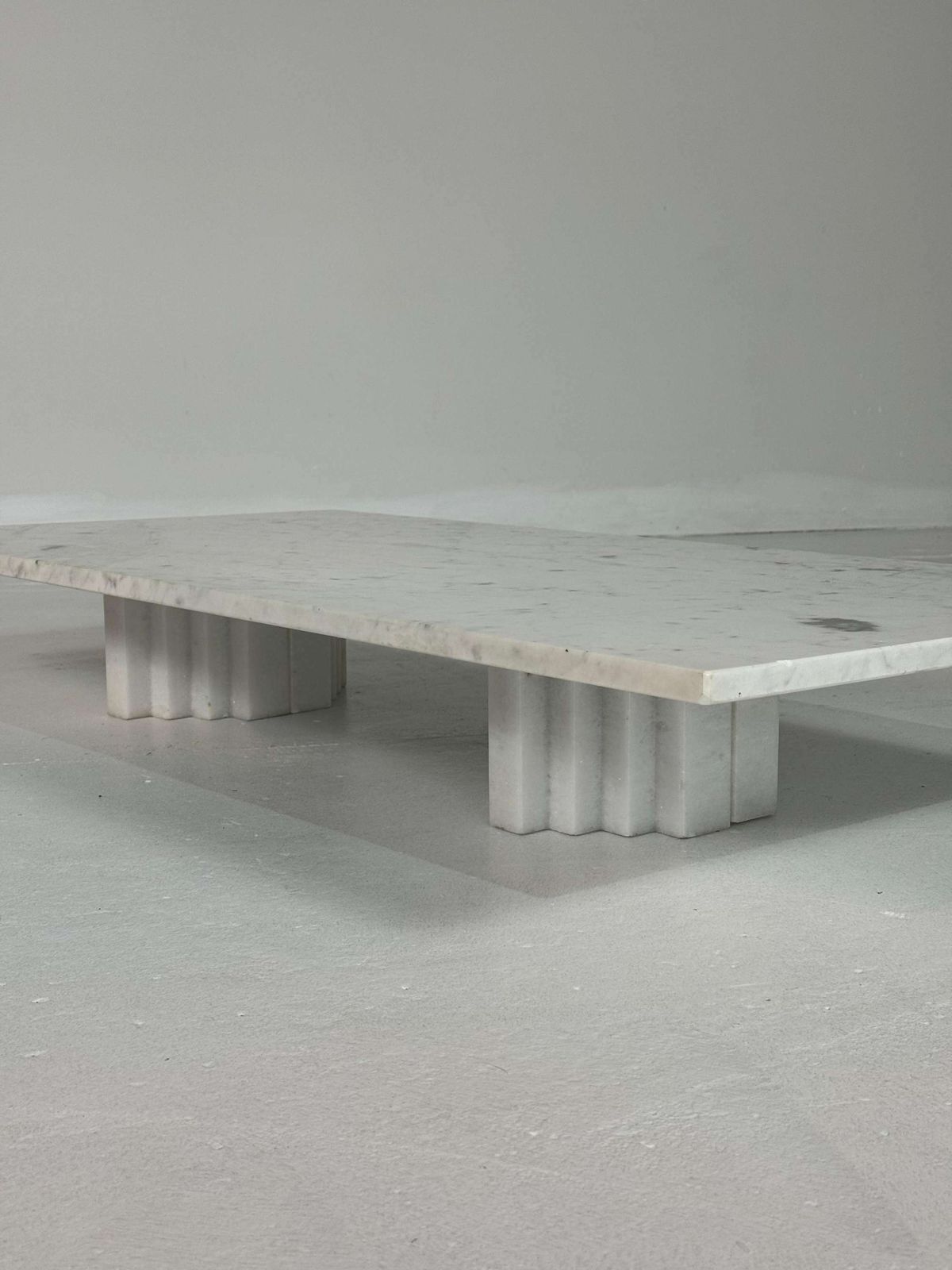 White Carrara Marble Coffeetable photo furniture