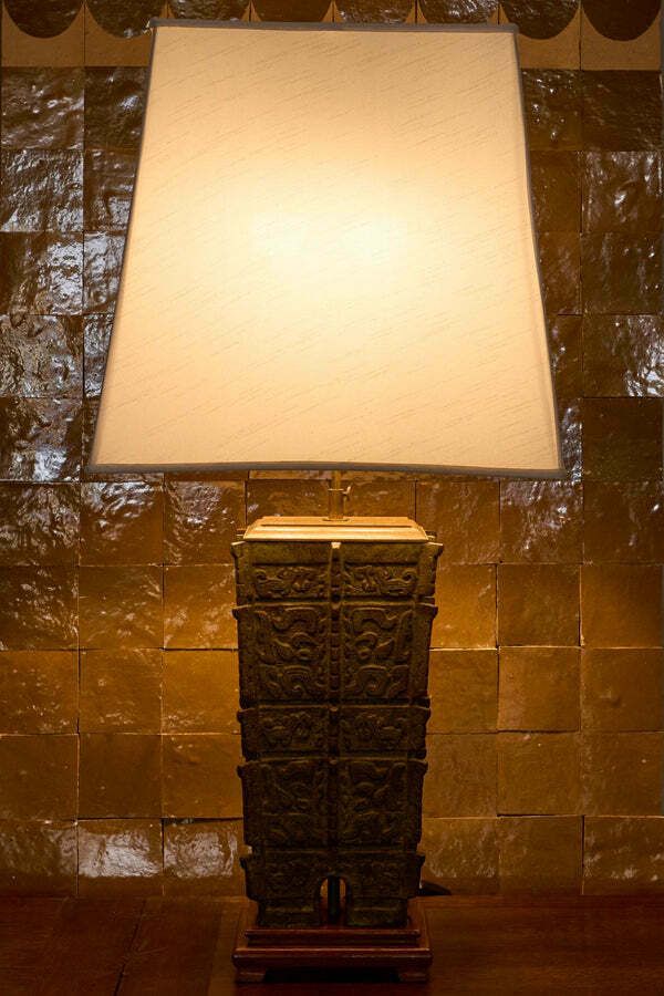 Mid 20th Century Bronze Table Lamp photo furniture