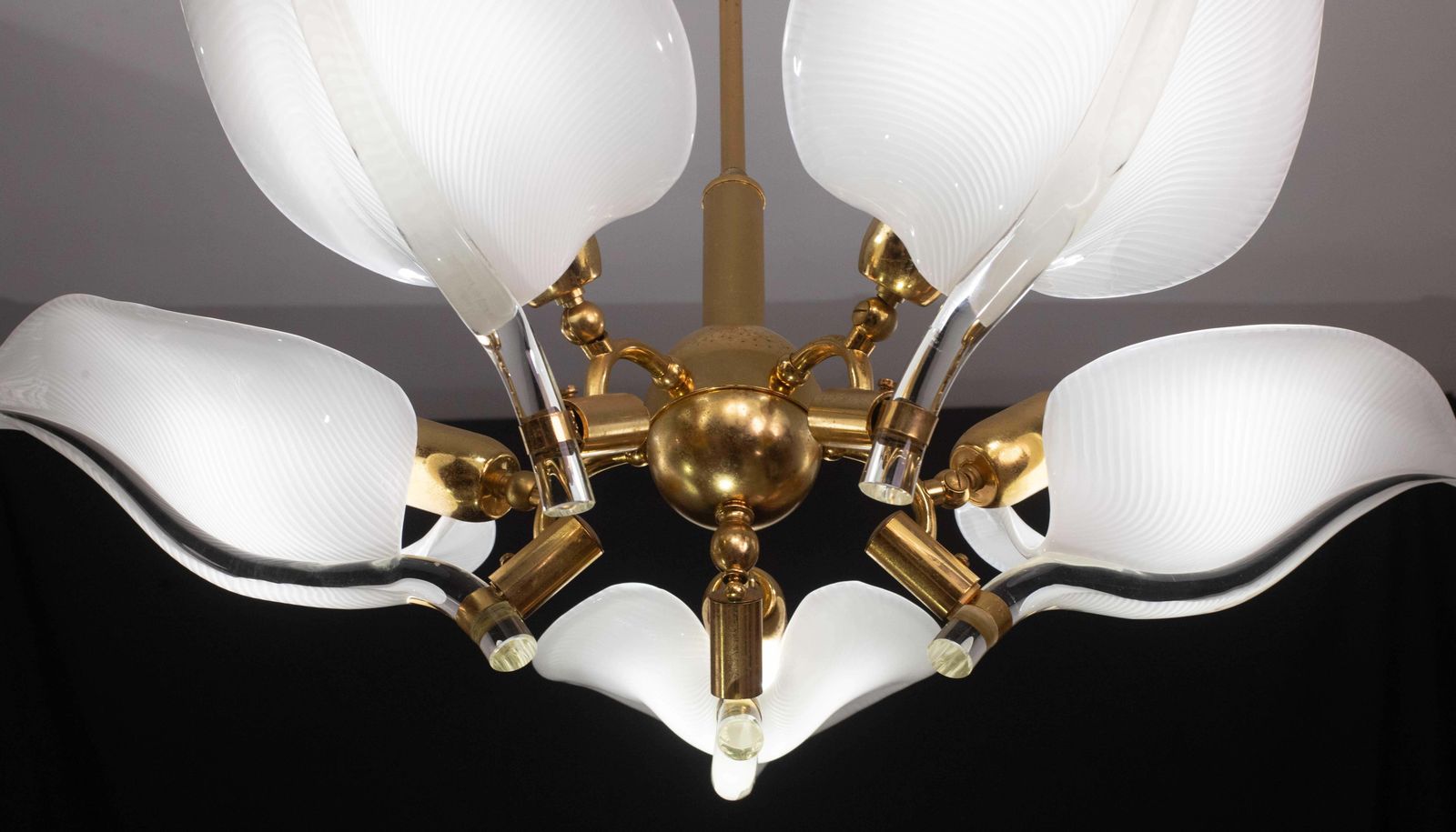 Elegant Chandelier Franco Luce For Seguso, Murano Glass, 1970s photo Lighting